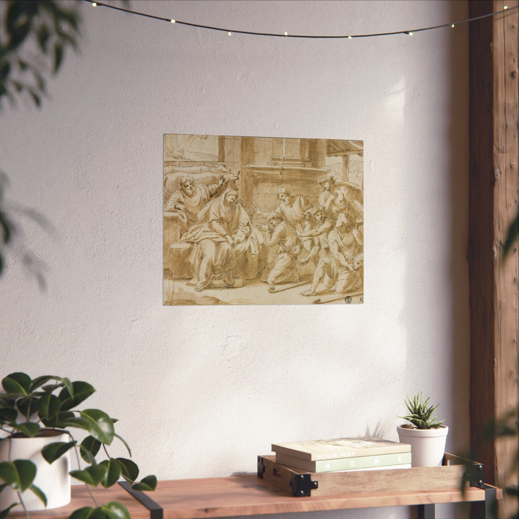 Nicolas Poussin - Adoration of the Shepherds | Fine Art Poster