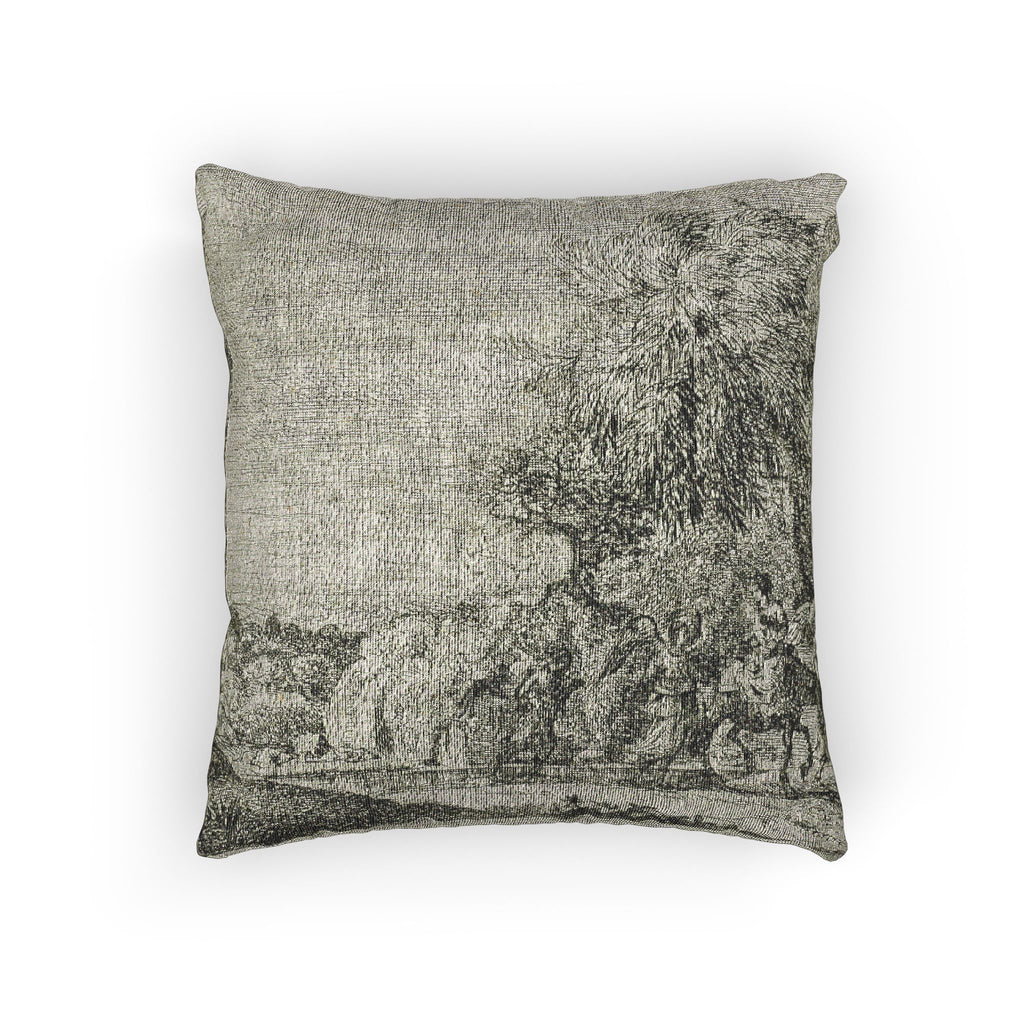 Claude Lorrain - The Flight into Egypt | Woven Pillow