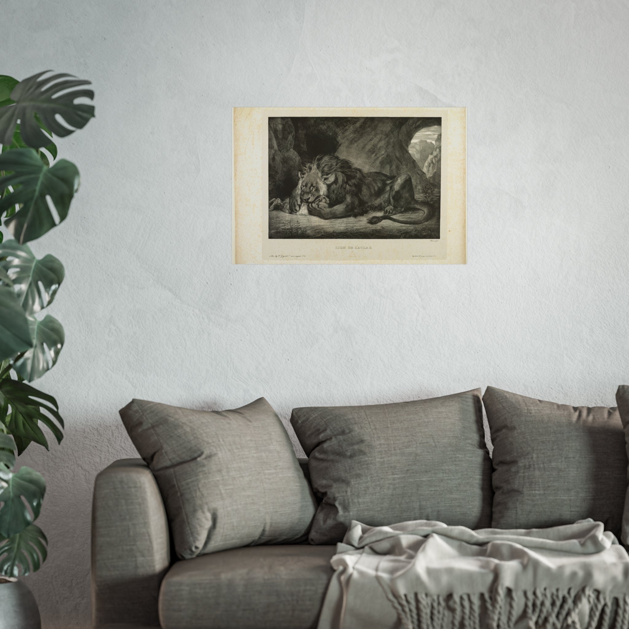 Eugène Delacroix - Lion of the Atlas Mountains | Fine Art Poster