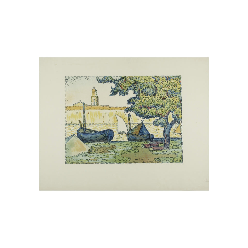 Paul Signac - The Port of St. Tropez II, from the seventh album of L'Estampe originale | Fine Art Poster