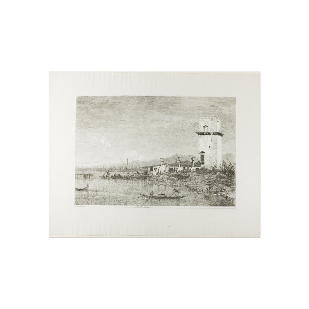 Canaletto - The Tower of Malghera, from Vedute | Fine Art Poster