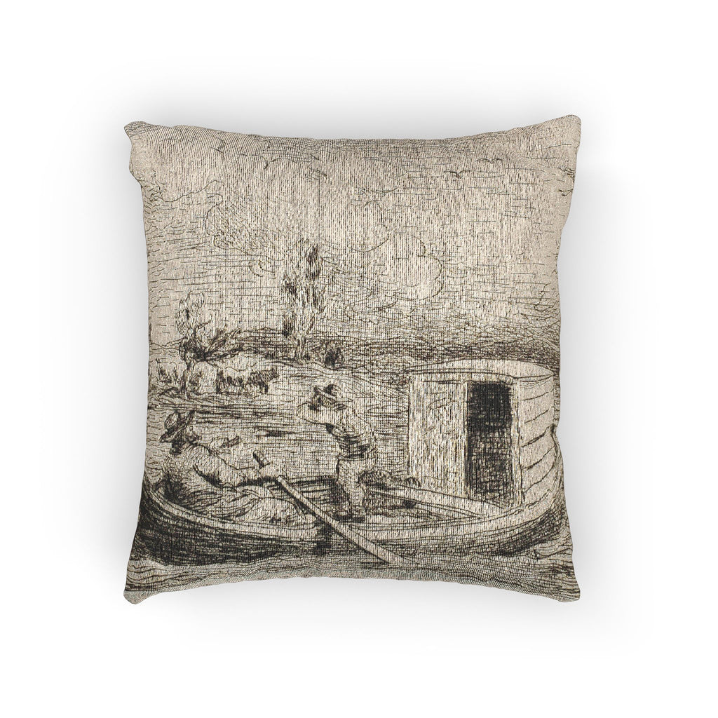 Charles François Daubigny - Cambronne's Word | Woven Pillow