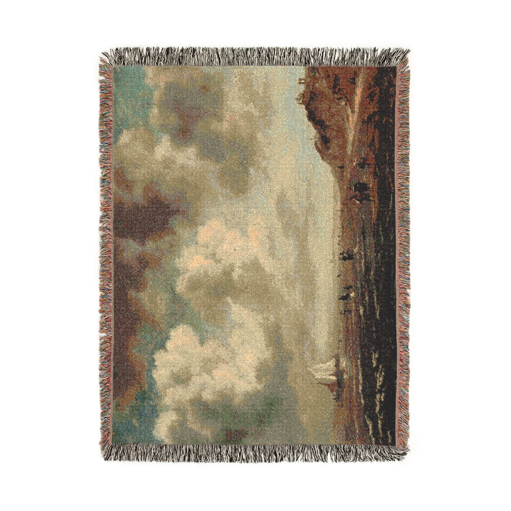 Naar Jacob van Ruisdael - Beach View - 154 - Mauritshuis | Woven Tapestry Blanket