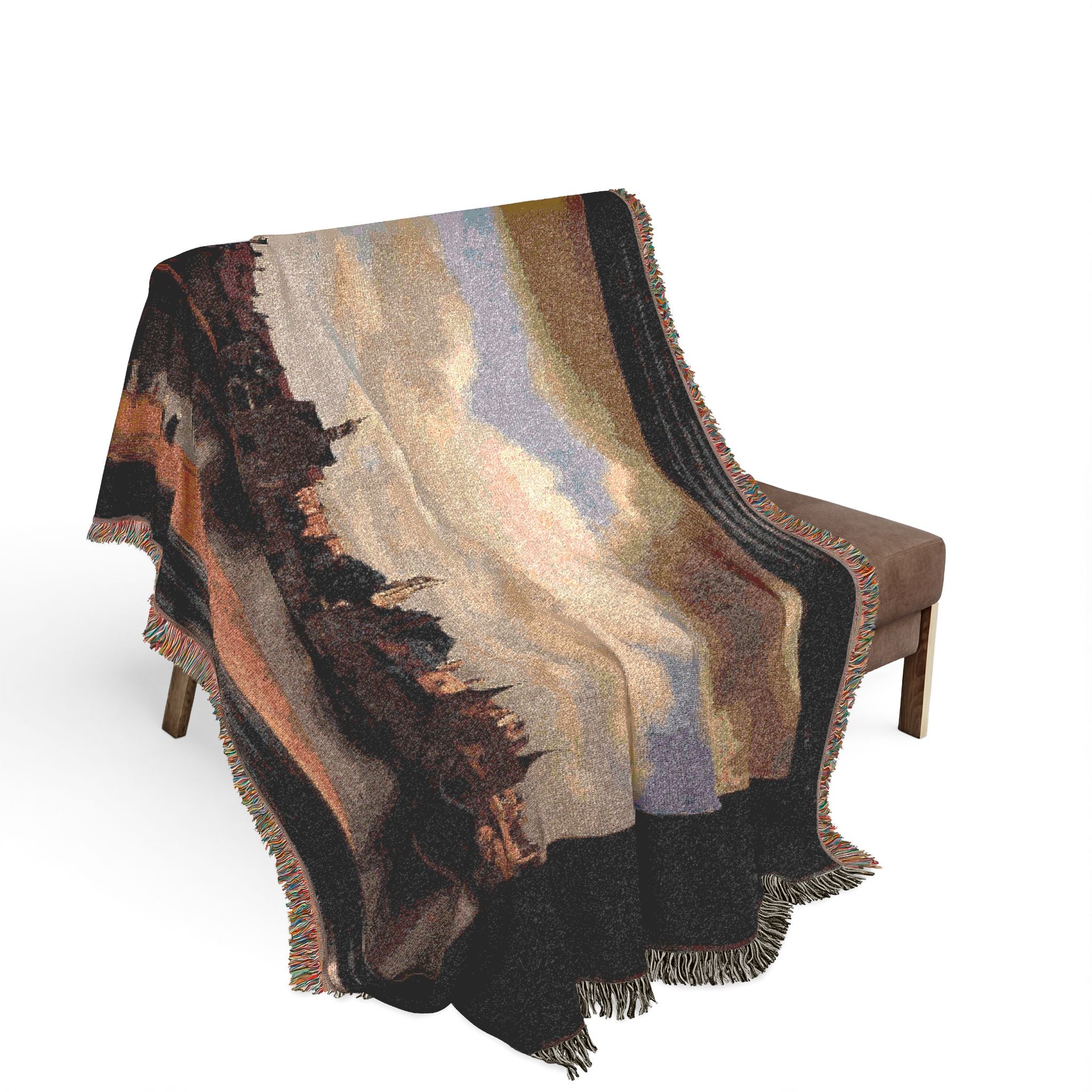 Johannes vermeer, veduta di delft, 1660-61 ca. 01 | Woven Tapestry Blanket