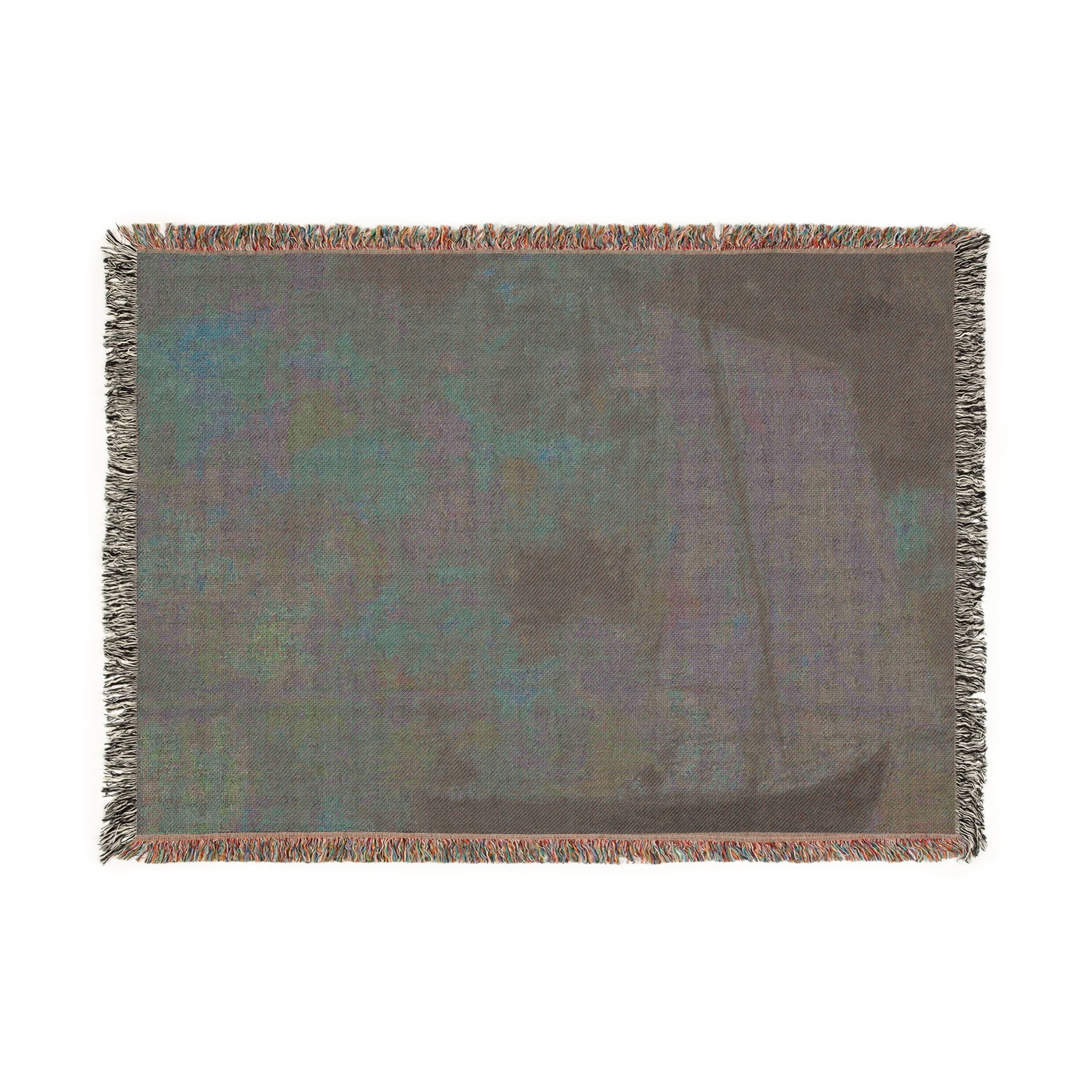Odilon Redon - Flower Clouds | Woven Tapestry Blanket
