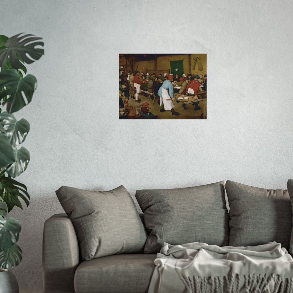 Pieter Bruegel the Elder - Peasant Wedding - Google Art Project 2 | Fine Art Poster