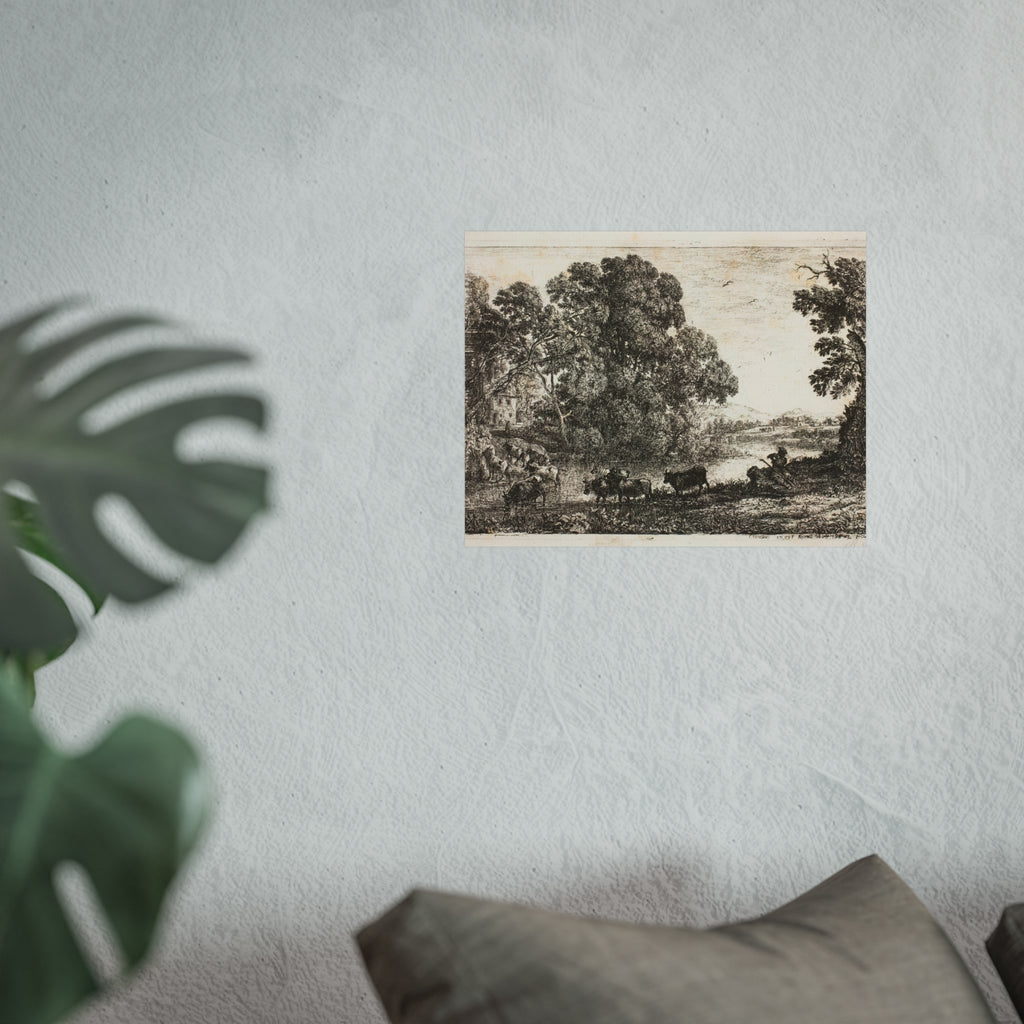 Claude Lorrain - The Cowherd | Fine Art Poster