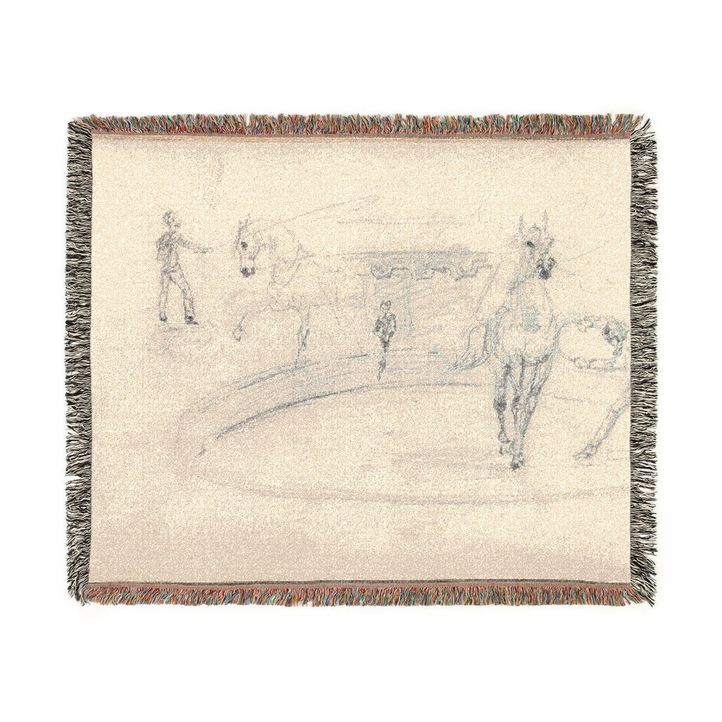 Henri de Toulouse-Lautrec - Sketchbook, 1880 | Woven Tapestry Blanket