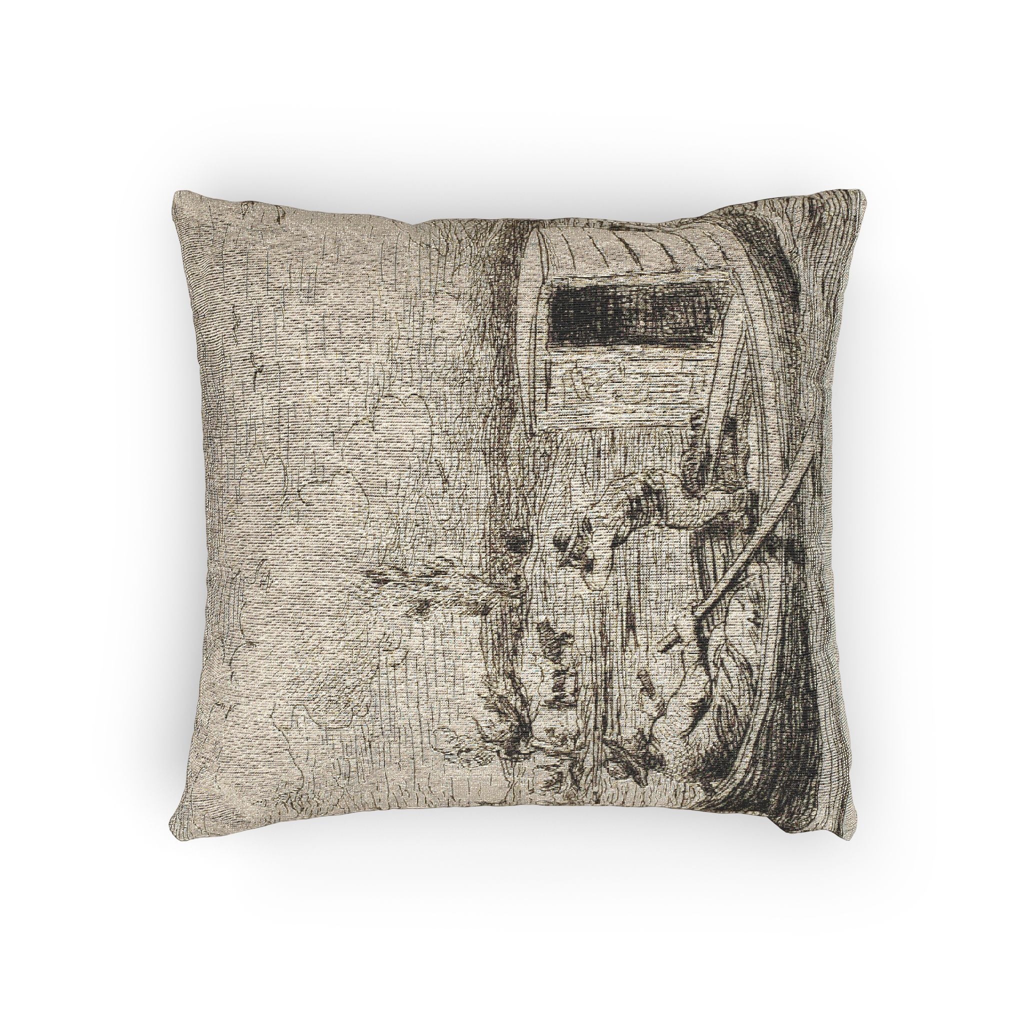Charles François Daubigny - Cambronne's Word | Woven Pillow