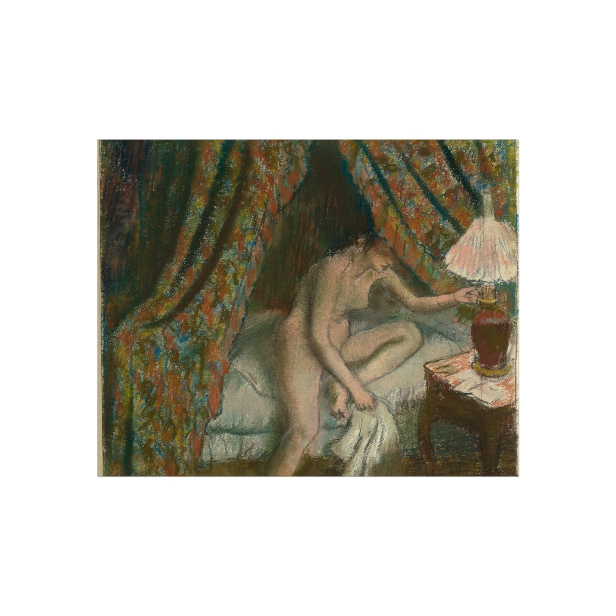 Retiring Edgar Degas Fine Art Poster