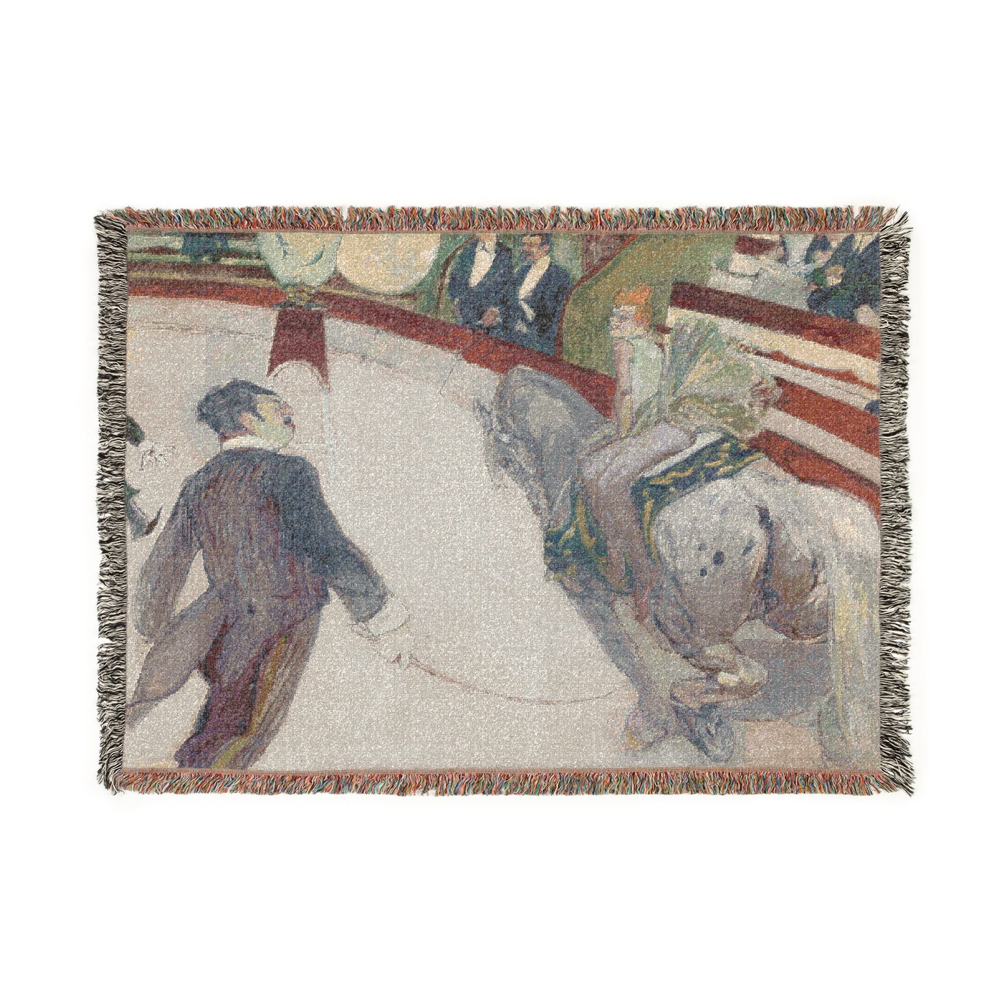 Henri de Toulouse-Lautrec - Equestrienne (At the Cirque Fernando) | Woven Tapestry Blanket