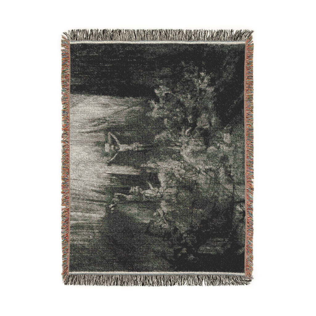 Rembrandt van Rijn - Christ Crucified between the Two Thieves The Three Crosses | Woven Tapestry Blanket