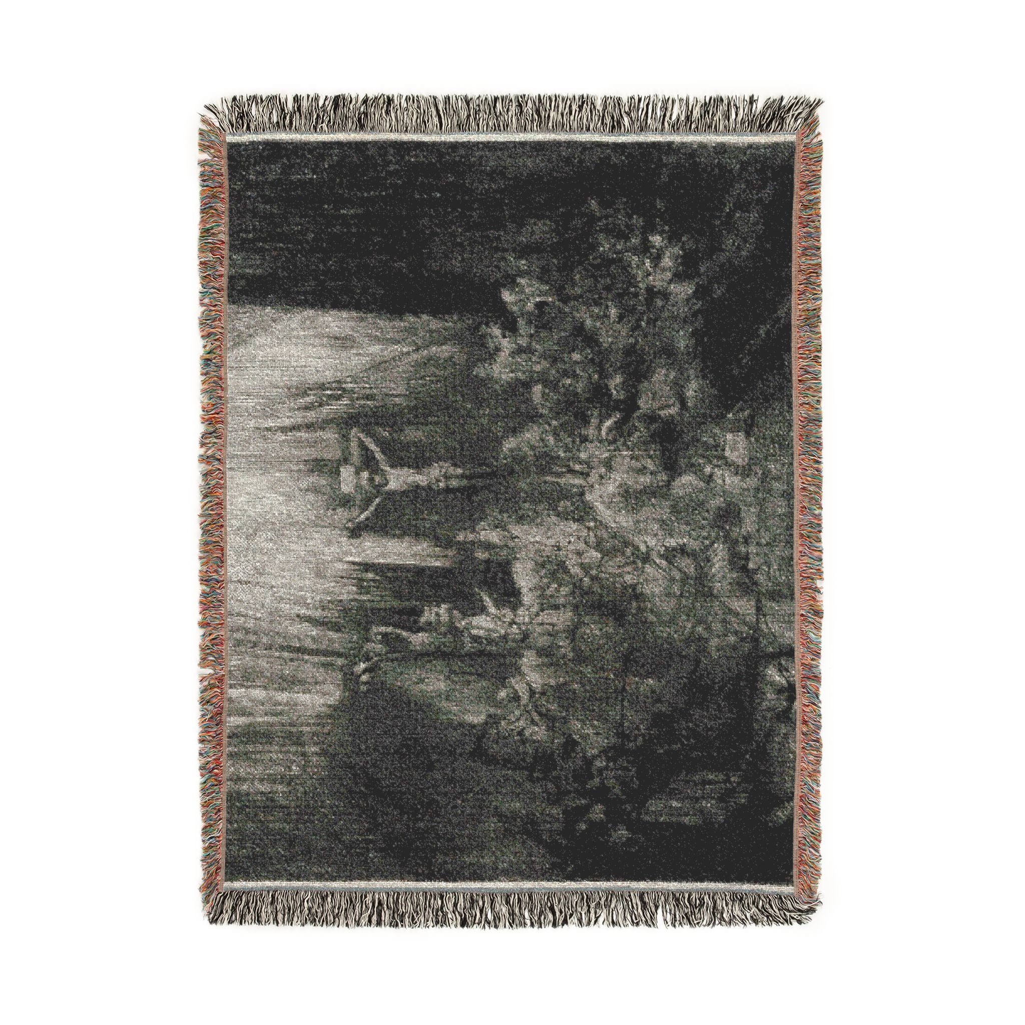 Rembrandt van Rijn - Christ Crucified between the Two Thieves The Three Crosses | Woven Tapestry Blanket