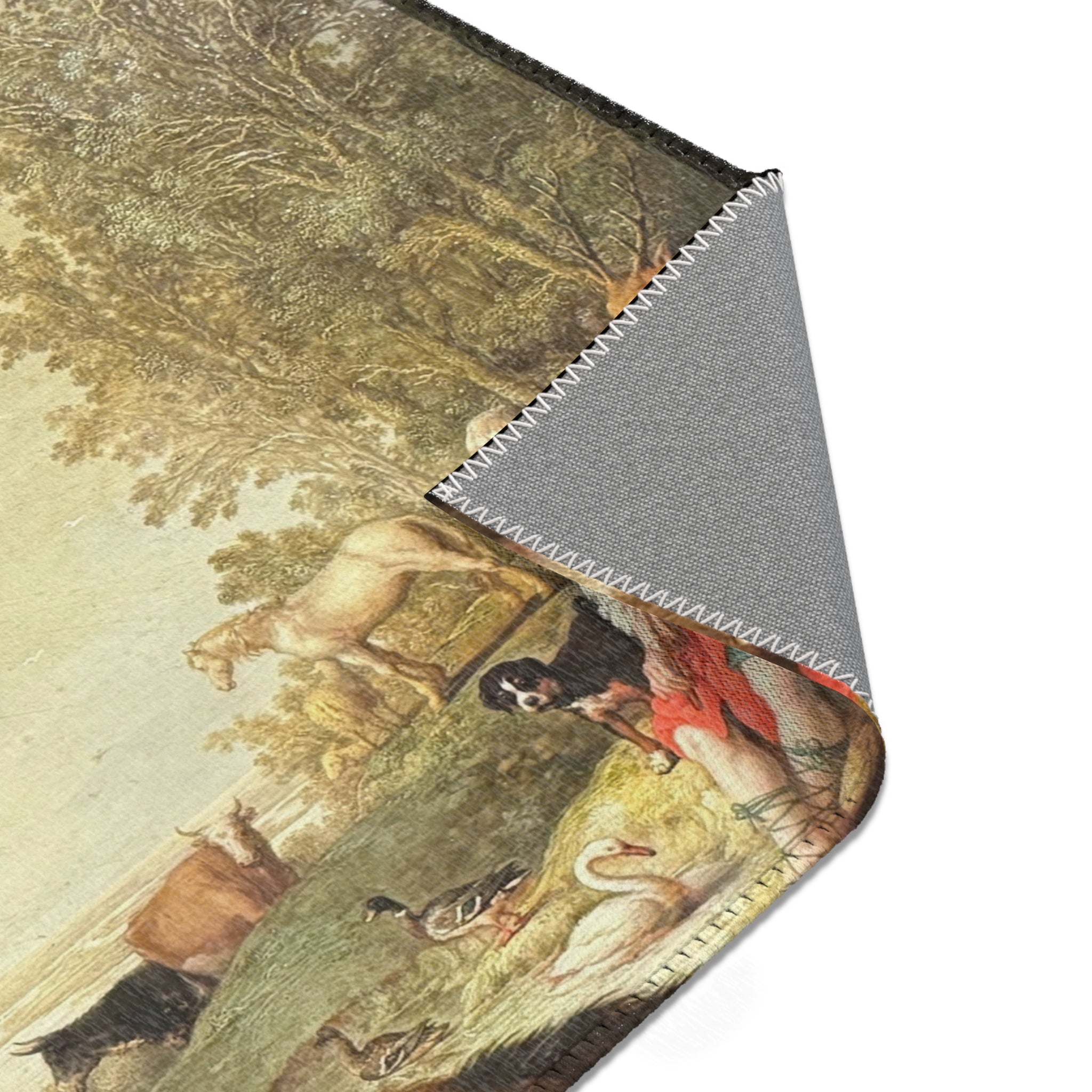 Dessau, Anhaltische Gemäldegalerie, Aelbert Jacobsz. Cuyp, Orpheus und die Tiere | Area Rug