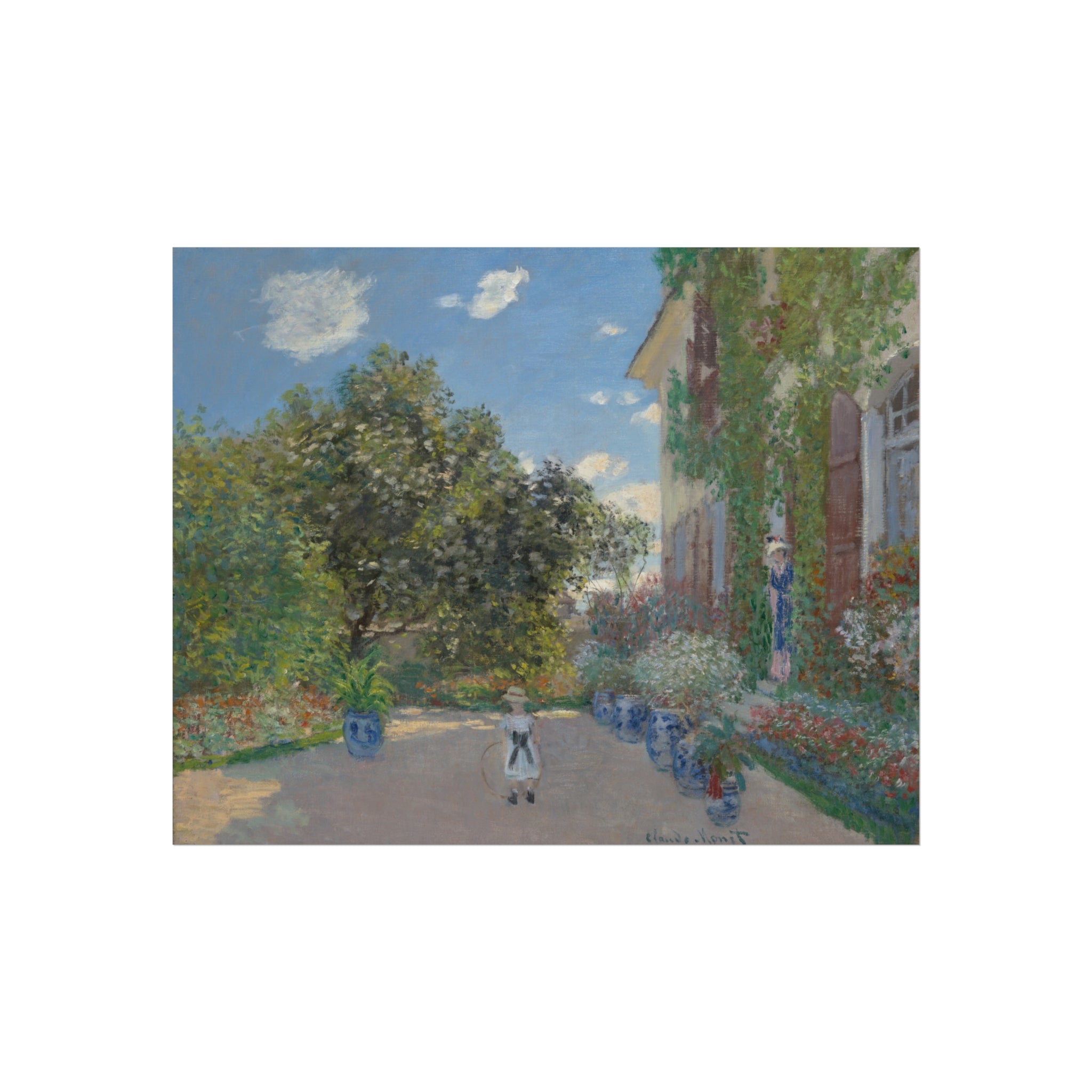 The Artist's House at Argenteuil Claude Monet Fine Art Poster