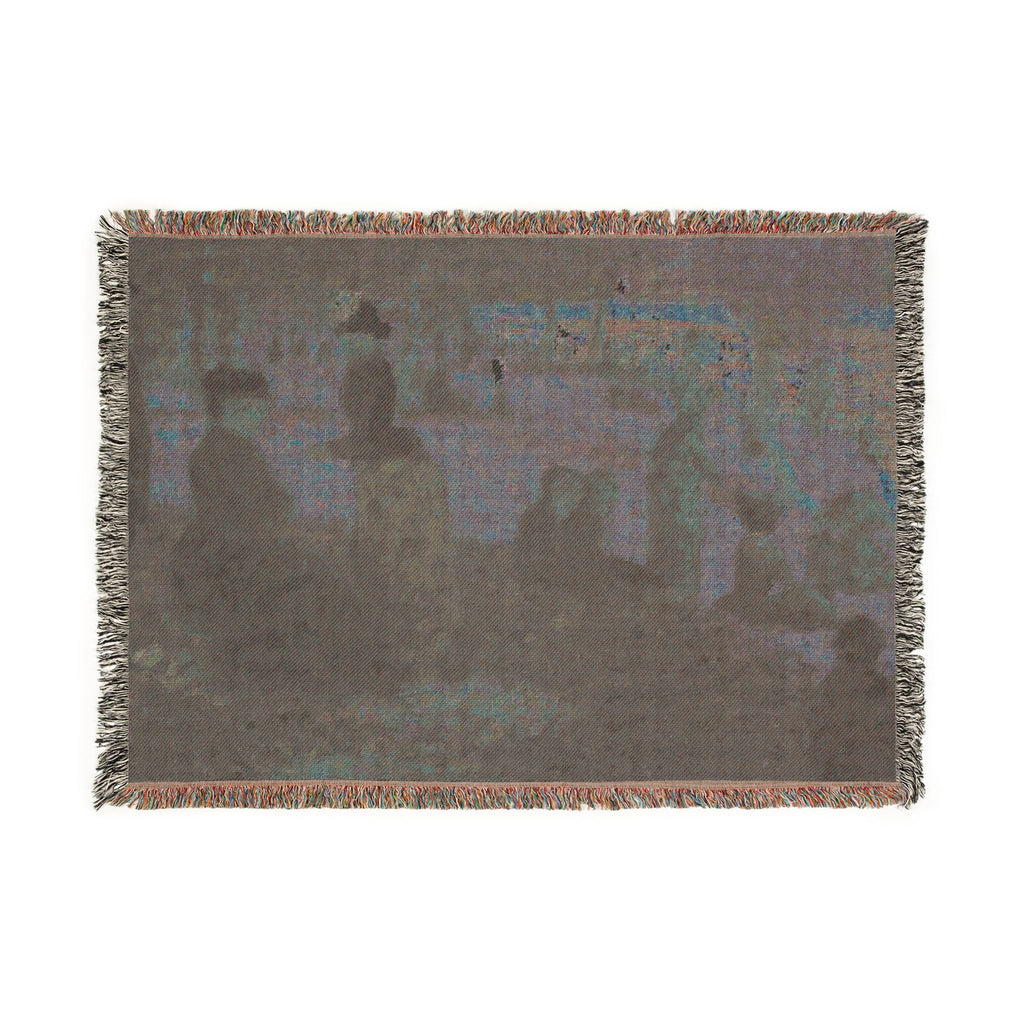 Georges Seurat - Oil Sketch for A Sunday on La Grande Jatte — 1884 | Woven Tapestry Blanket