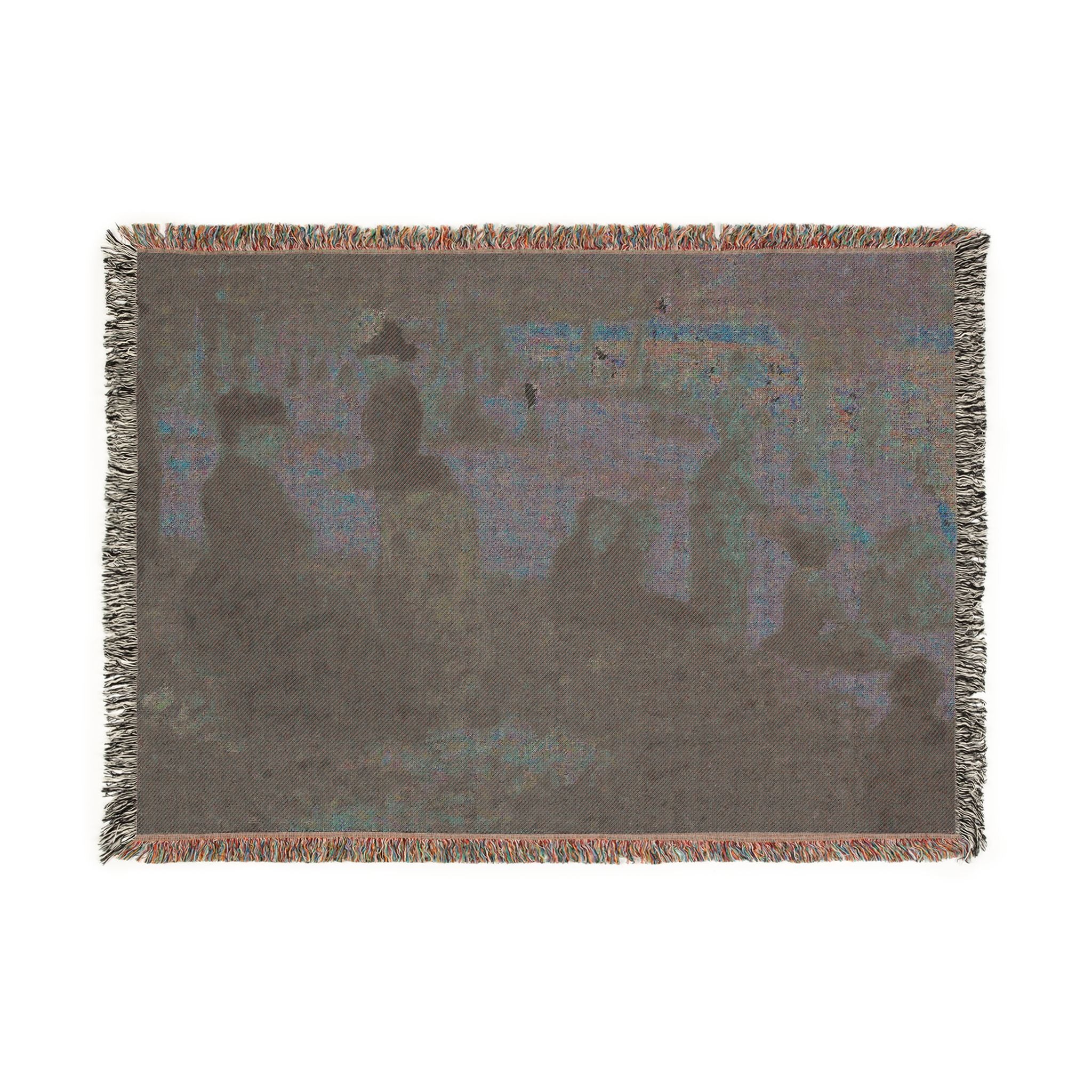 Georges Seurat - Oil Sketch for A Sunday on La Grande Jatte — 1884 | Woven Tapestry Blanket