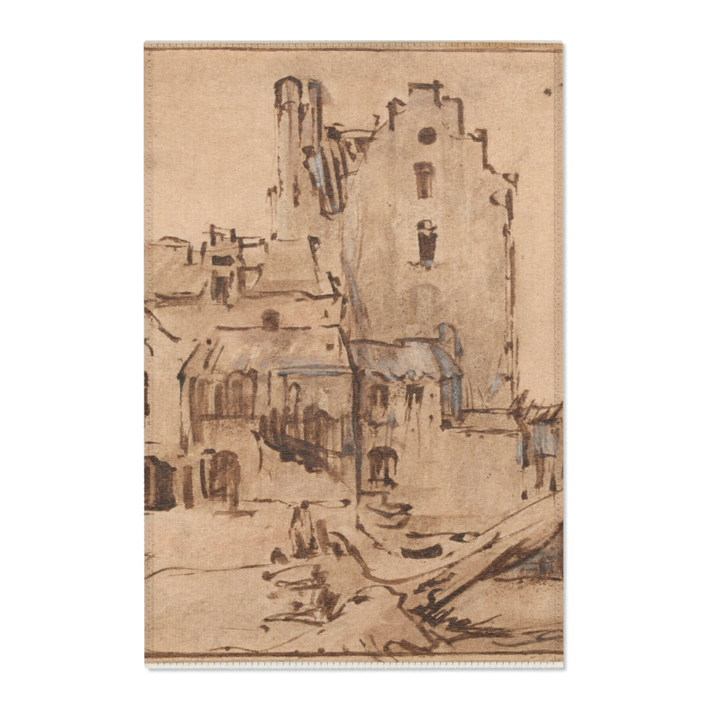Rembrandt van Rijn - Kostverloren Castle in Decay | Area Rug