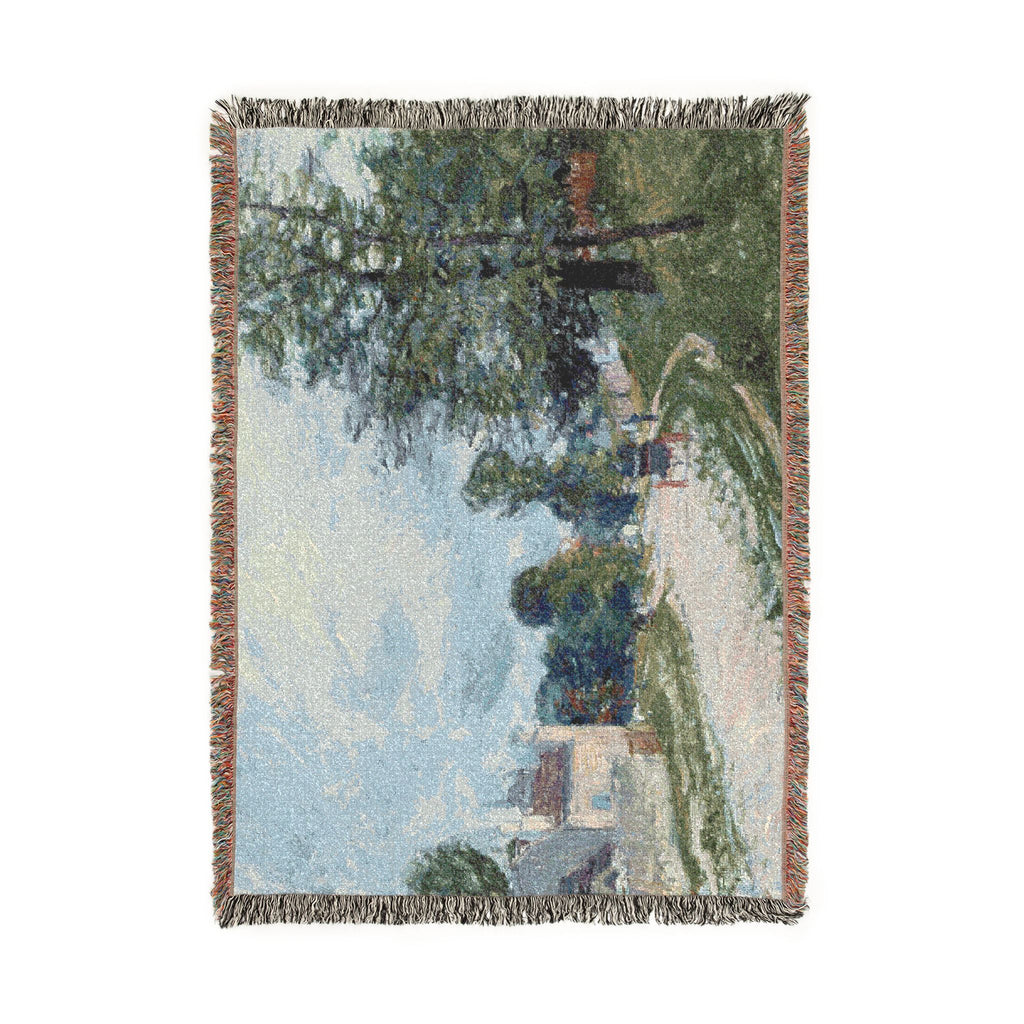 Alfred Sisley - A Turn in the Road | Woven Tapestry Blanket