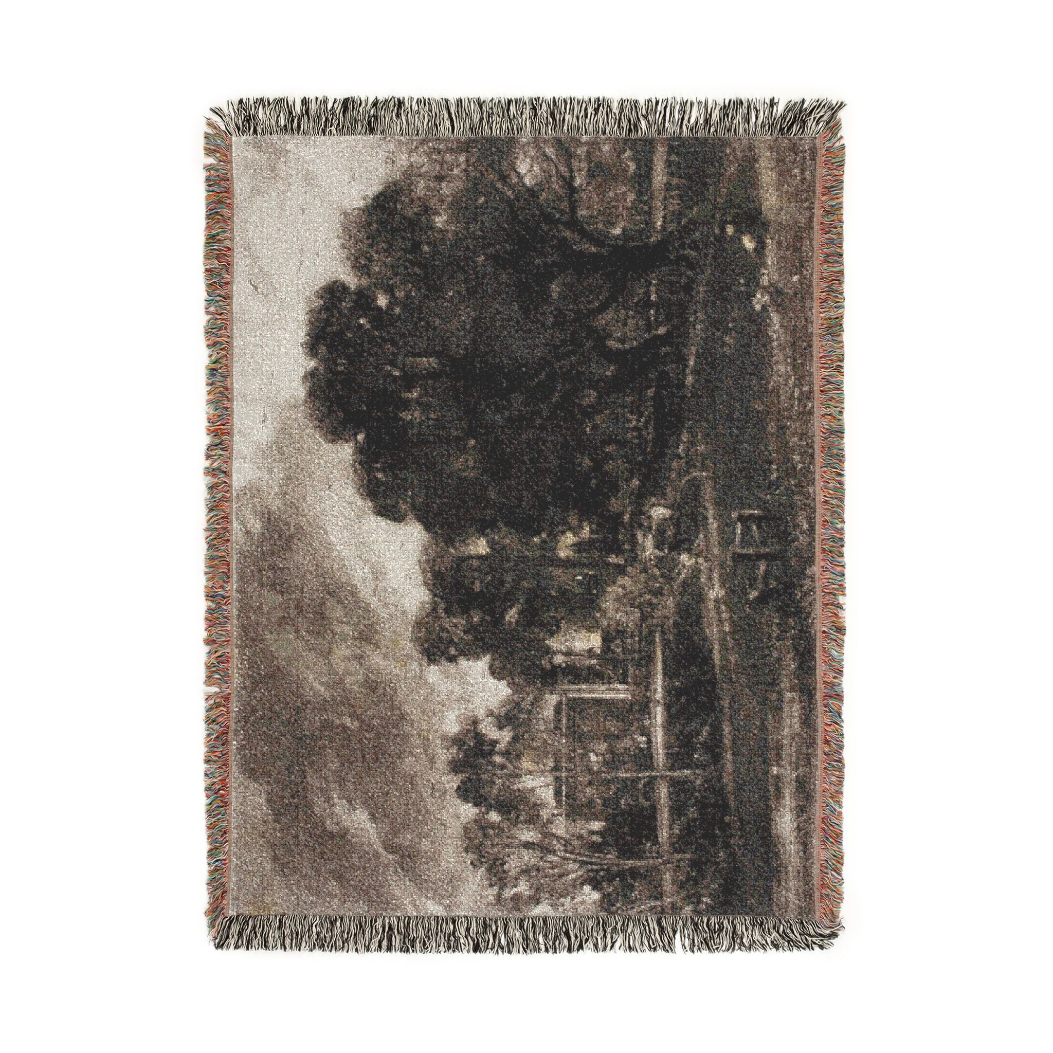 David Lucas - Frontispiece, to Mr. Constable's English Landscape, East Bergholt, Suffolk | Woven Tapestry Blanket