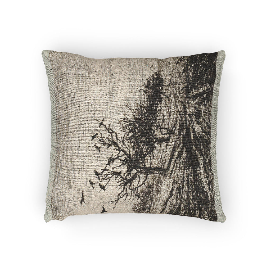 Charles François Daubigny - Crows in a Tree | Woven Pillow