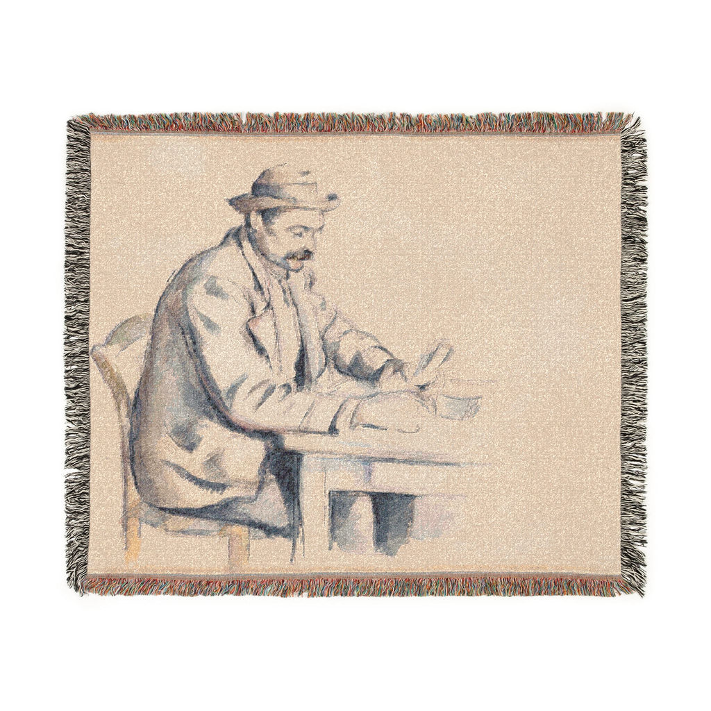 Paul Cezanne - A Study for the Card Players | Woven Tapestry Blanket