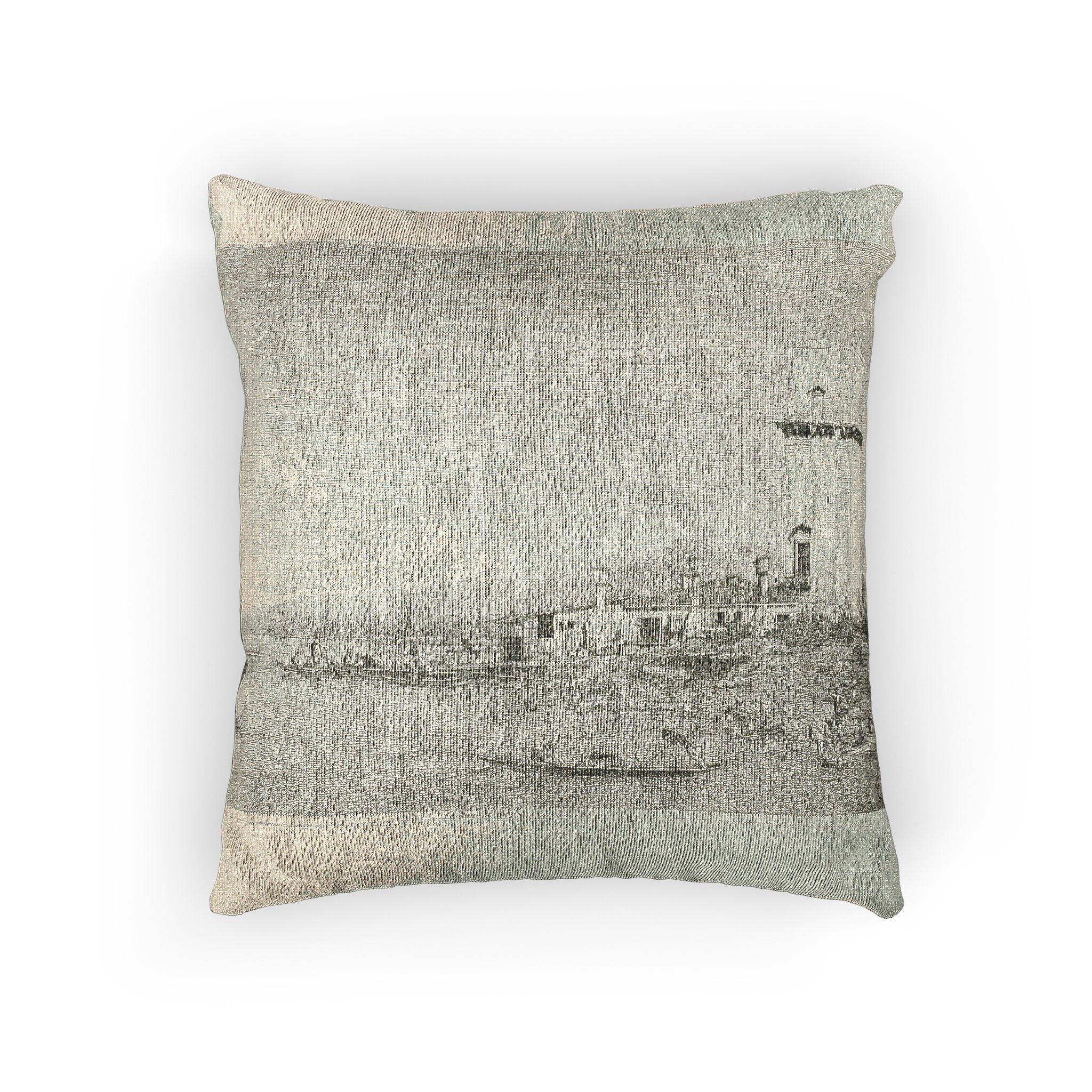 Canaletto - The Tower of Malghera, from Vedute | Woven Pillow
