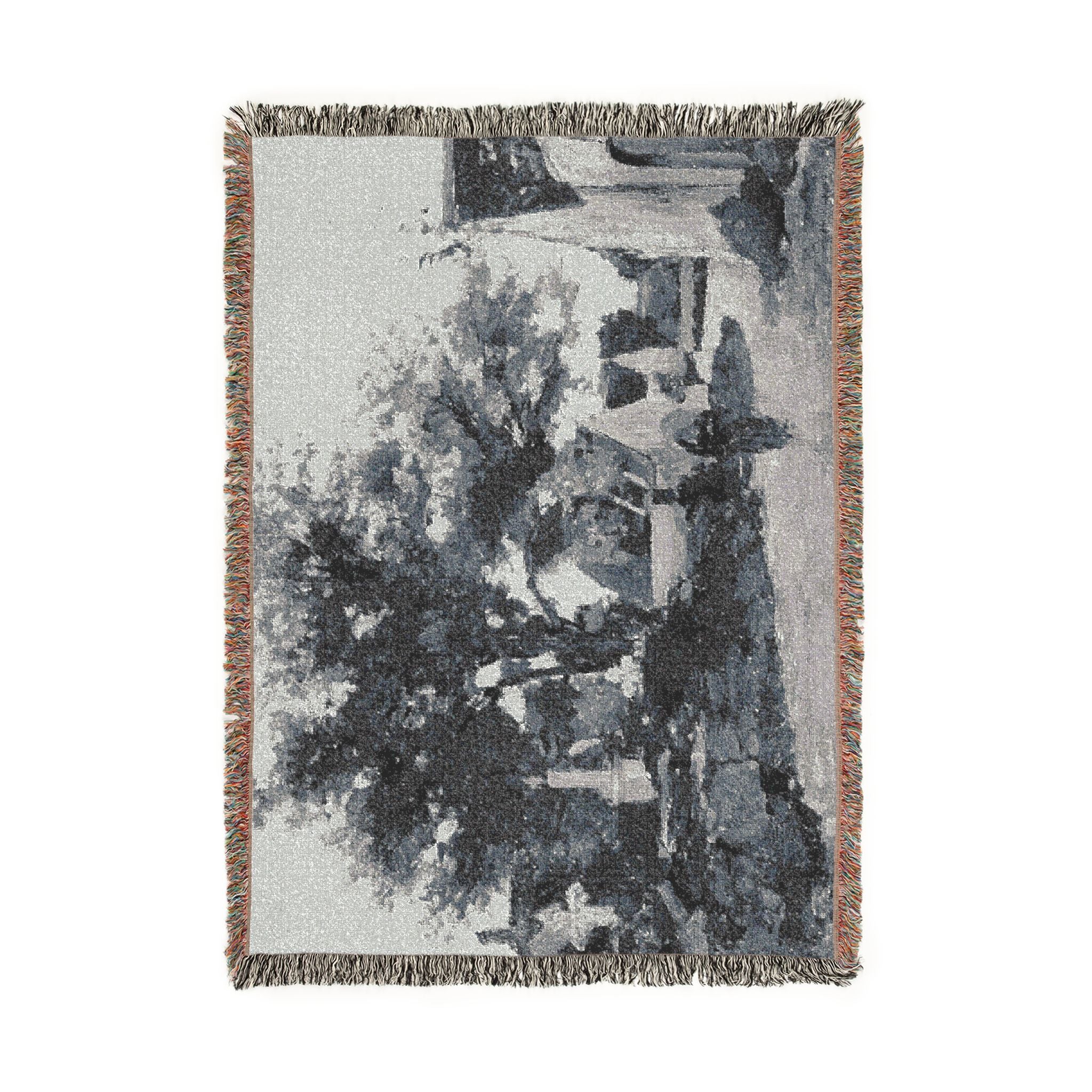 Charles François Daubigny - Village in Brittany | Woven Tapestry Blanket