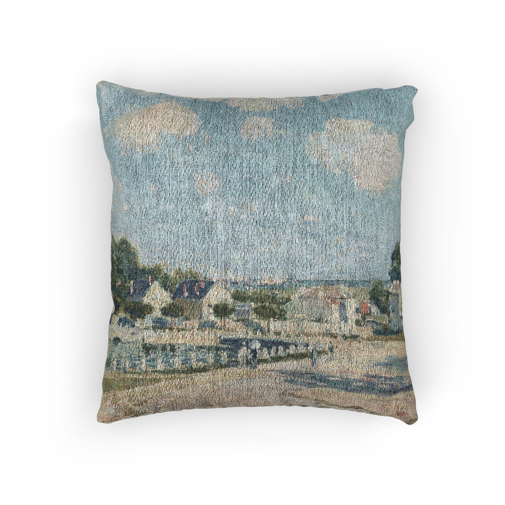 Alfred Sisley - Watering Place at Marly | Woven Pillow