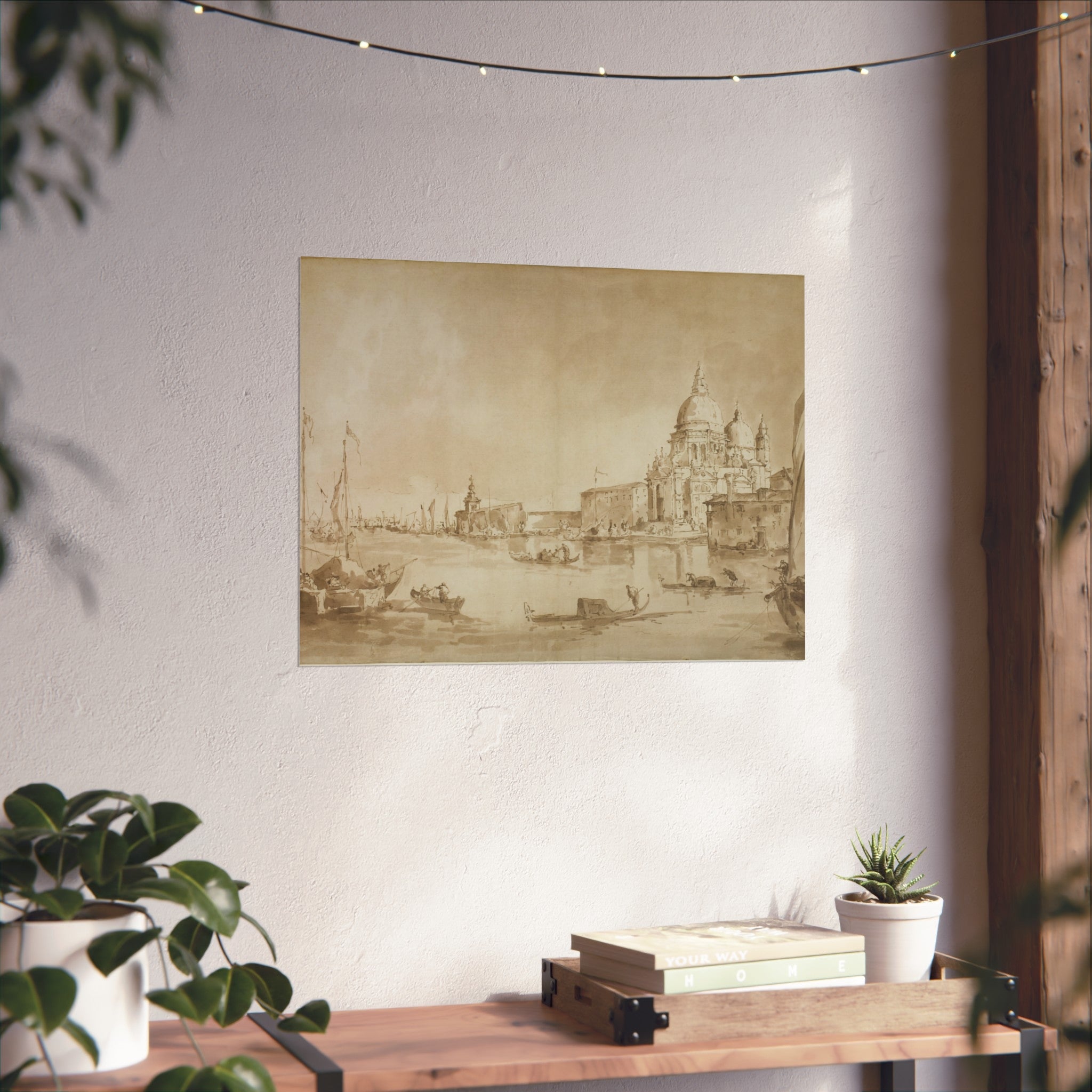 Imitator of Francesco Guardi - Bacino di San Marco with the Dogana del Mare and Santa Maria della Salute | Fine Art Poster