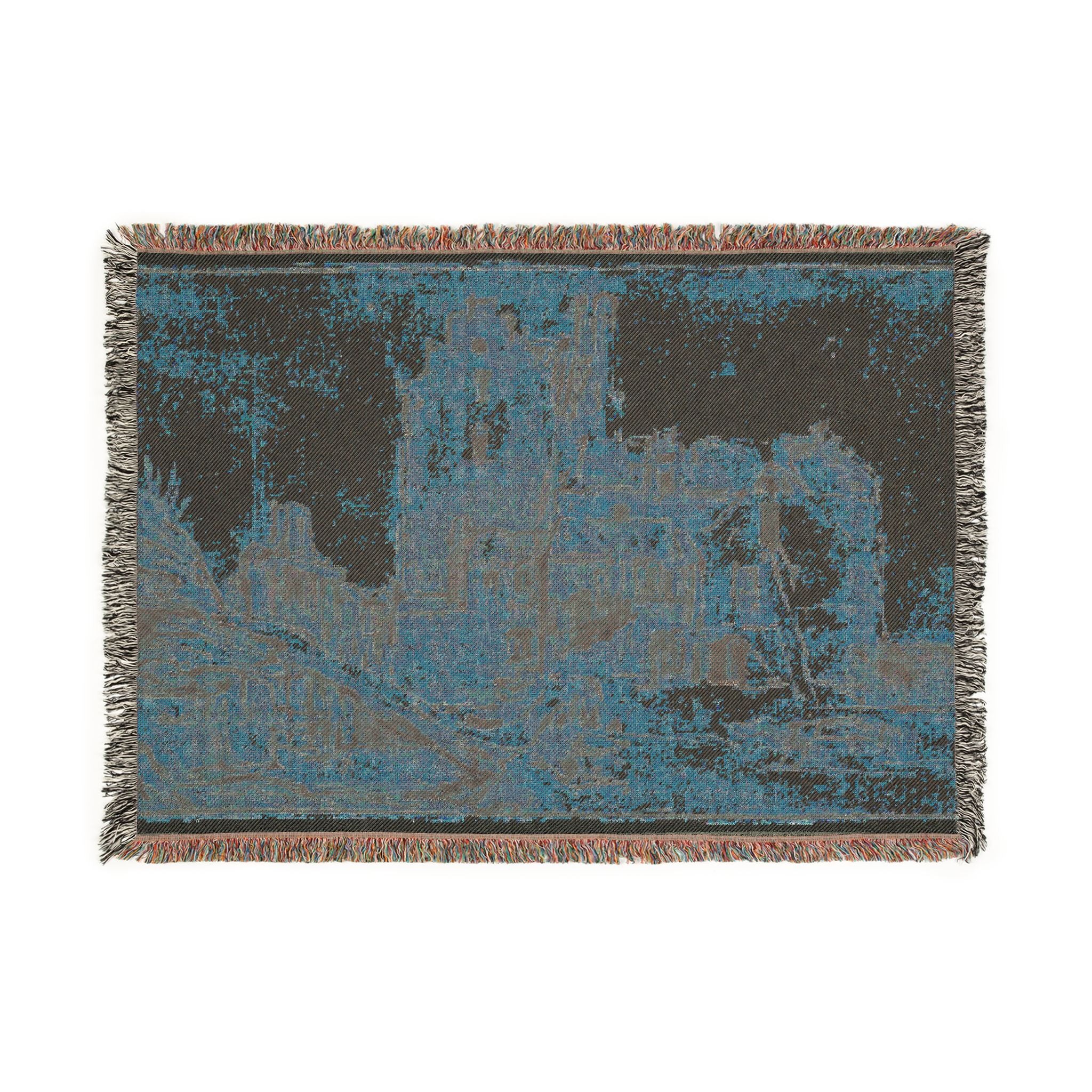 Rembrandt van Rijn - Kostverloren Castle in Decay | Woven Tapestry Blanket