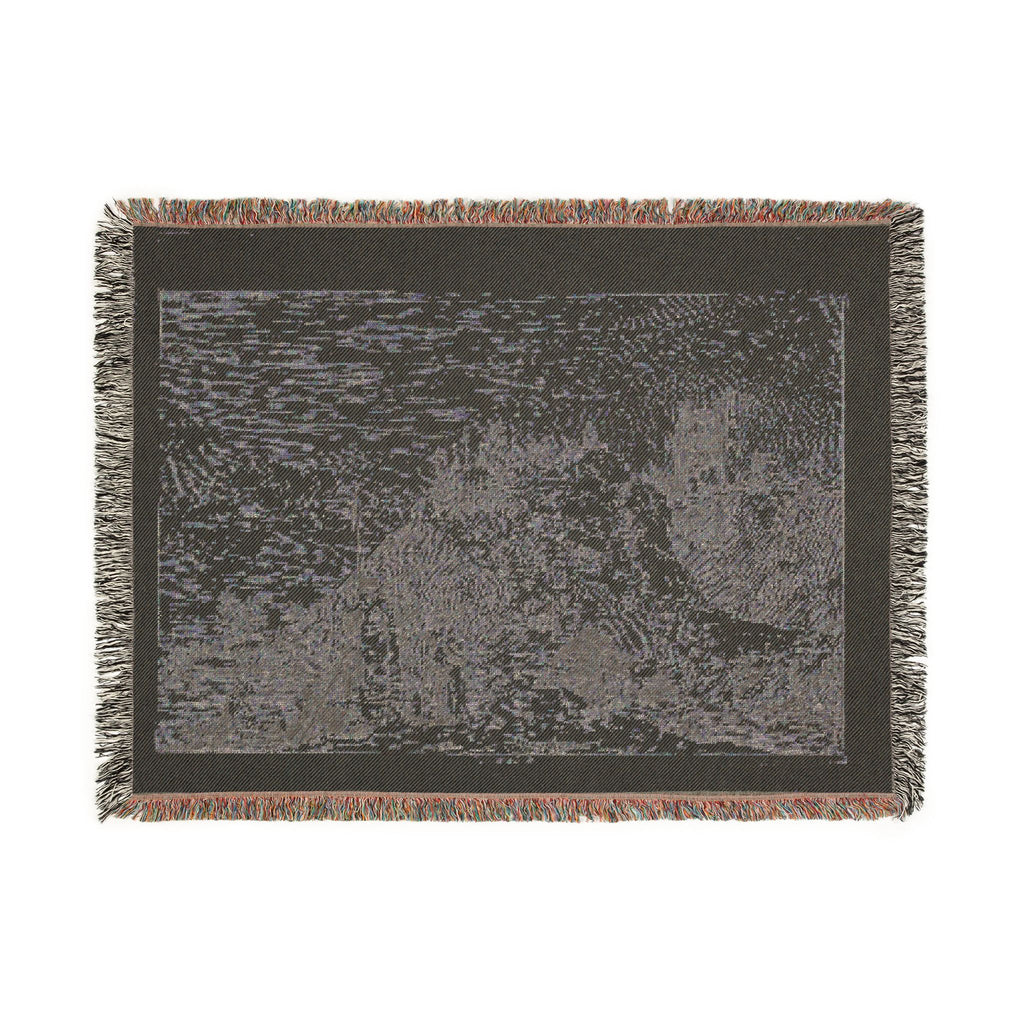 Canaletto - Landscape with the Pilgrim at Prayer, from Vedute | Woven Tapestry Blanket