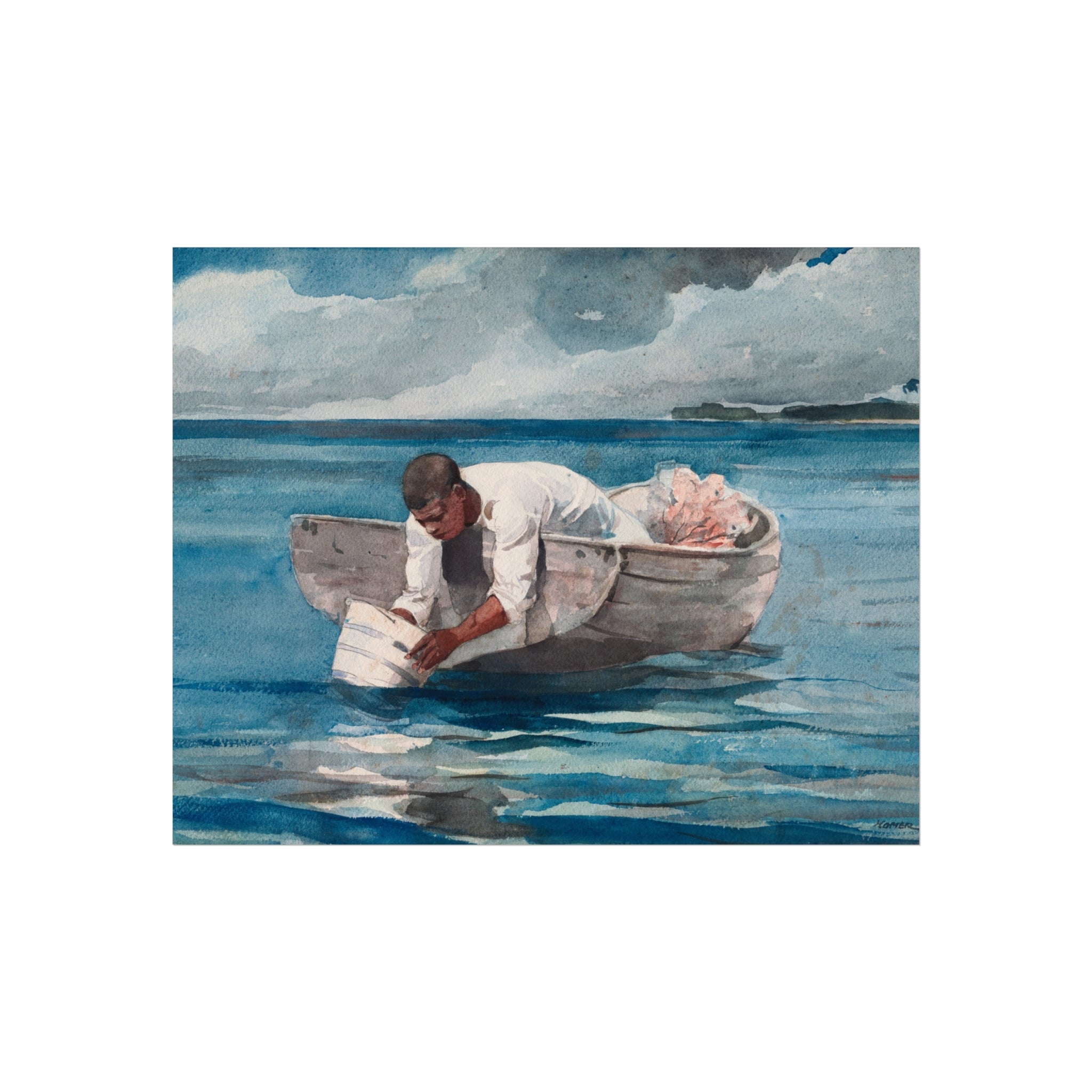 The Water Fan Winslow Homer Fine Art Poster