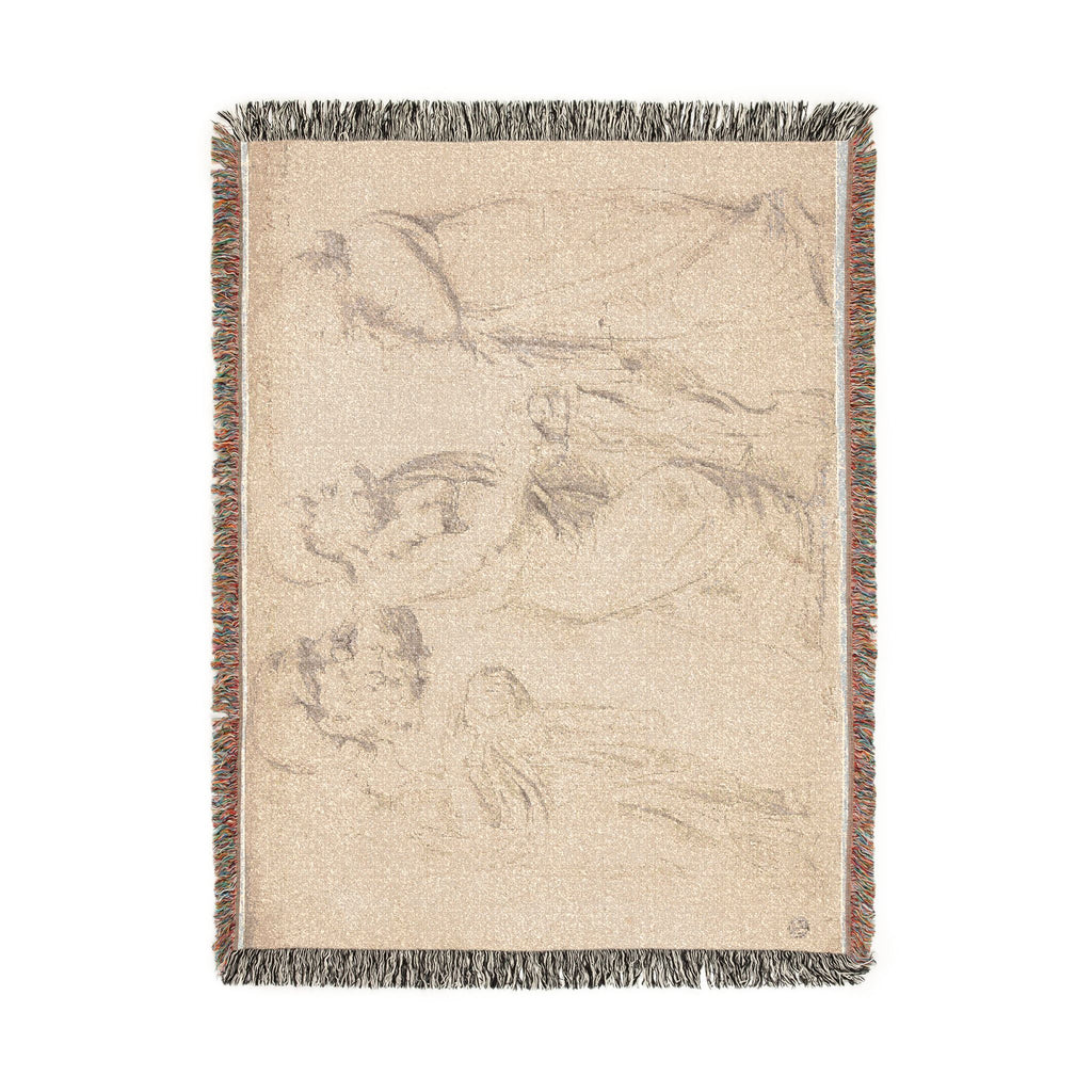 Peter Paul Rubens - Studies of a Roman Sarcophagus | Woven Tapestry Blanket