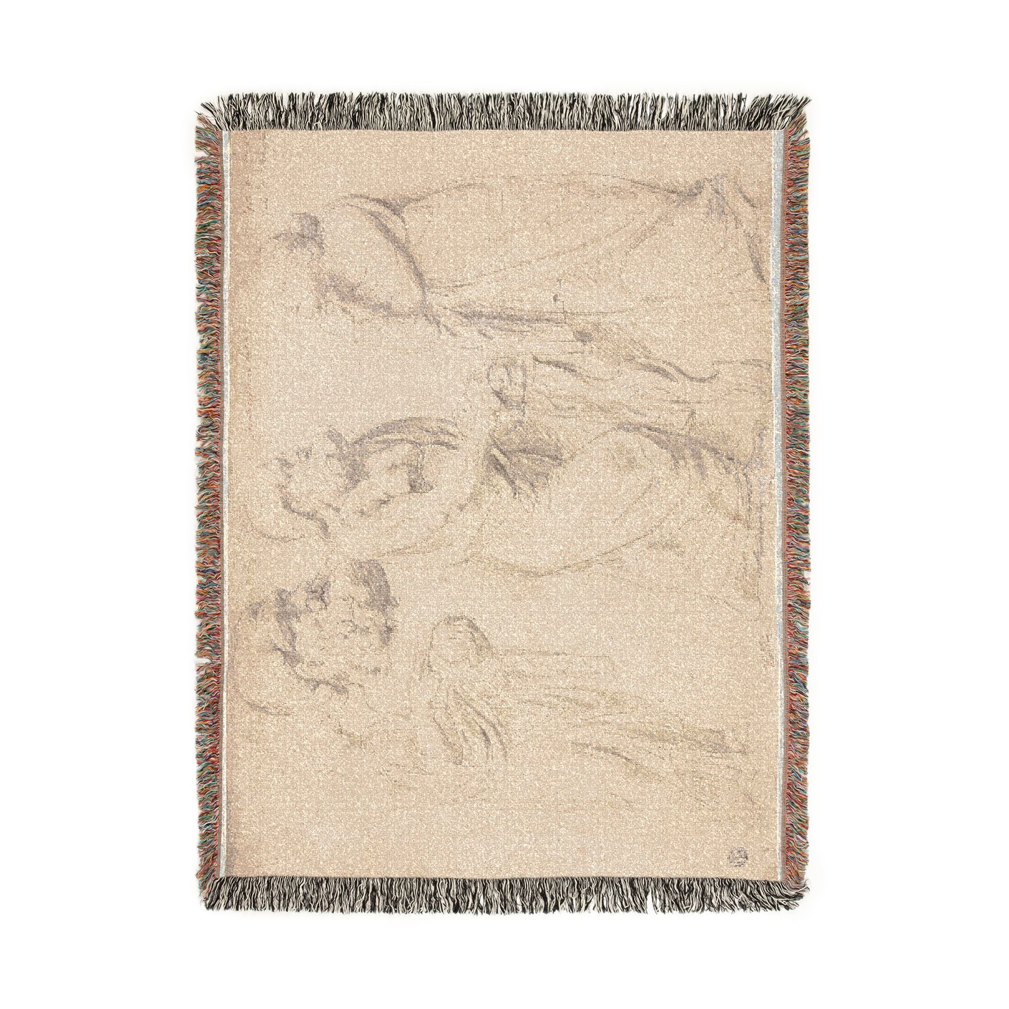 Peter Paul Rubens - Studies of a Roman Sarcophagus | Woven Tapestry Blanket