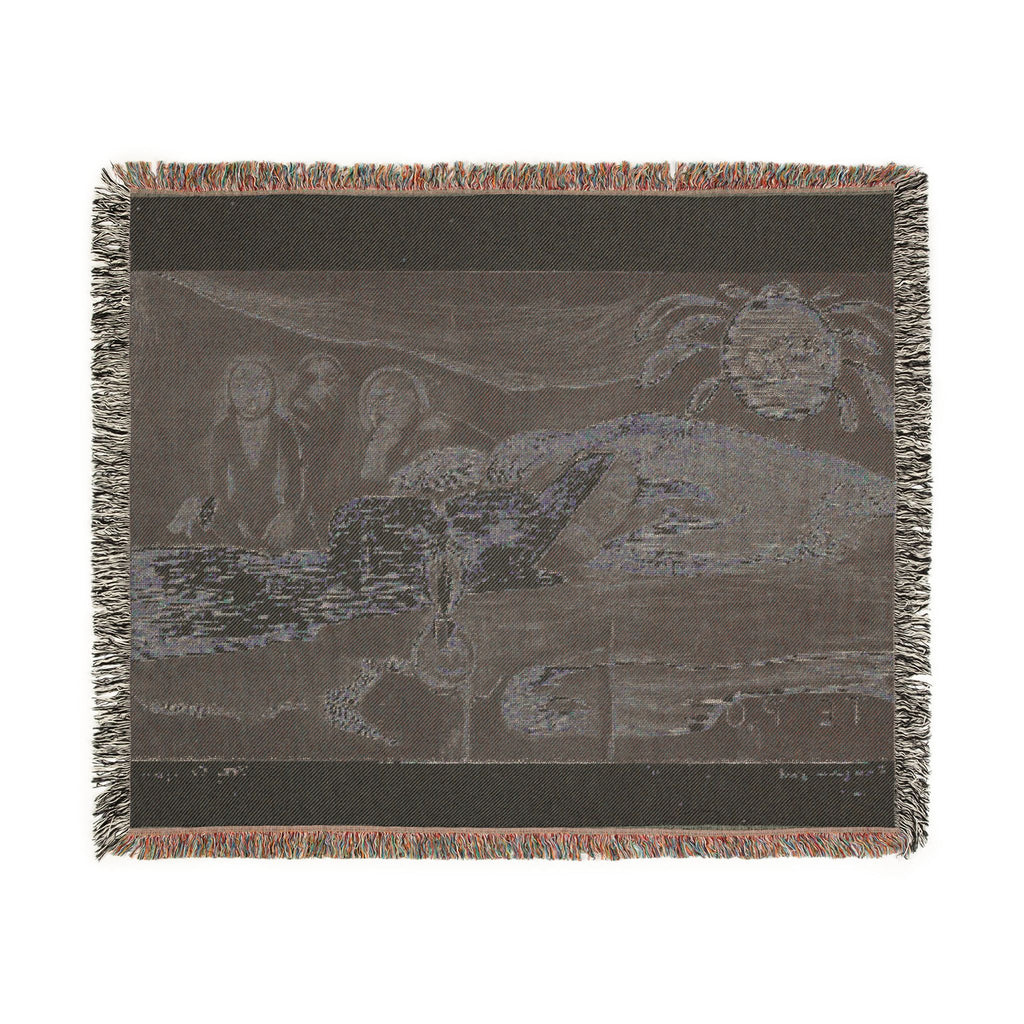 Paul Gauguin - Te po (The Night), from the Noa Noa Suite | Woven Tapestry Blanket