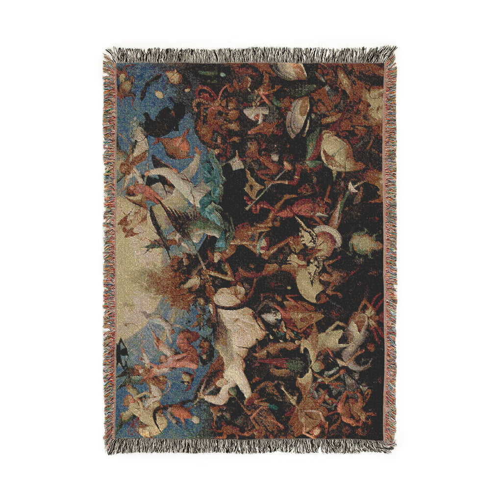 Pieter Bruegel the Elder - The Fall of the Rebel Angels - Google Art Project | Woven Tapestry Blanket