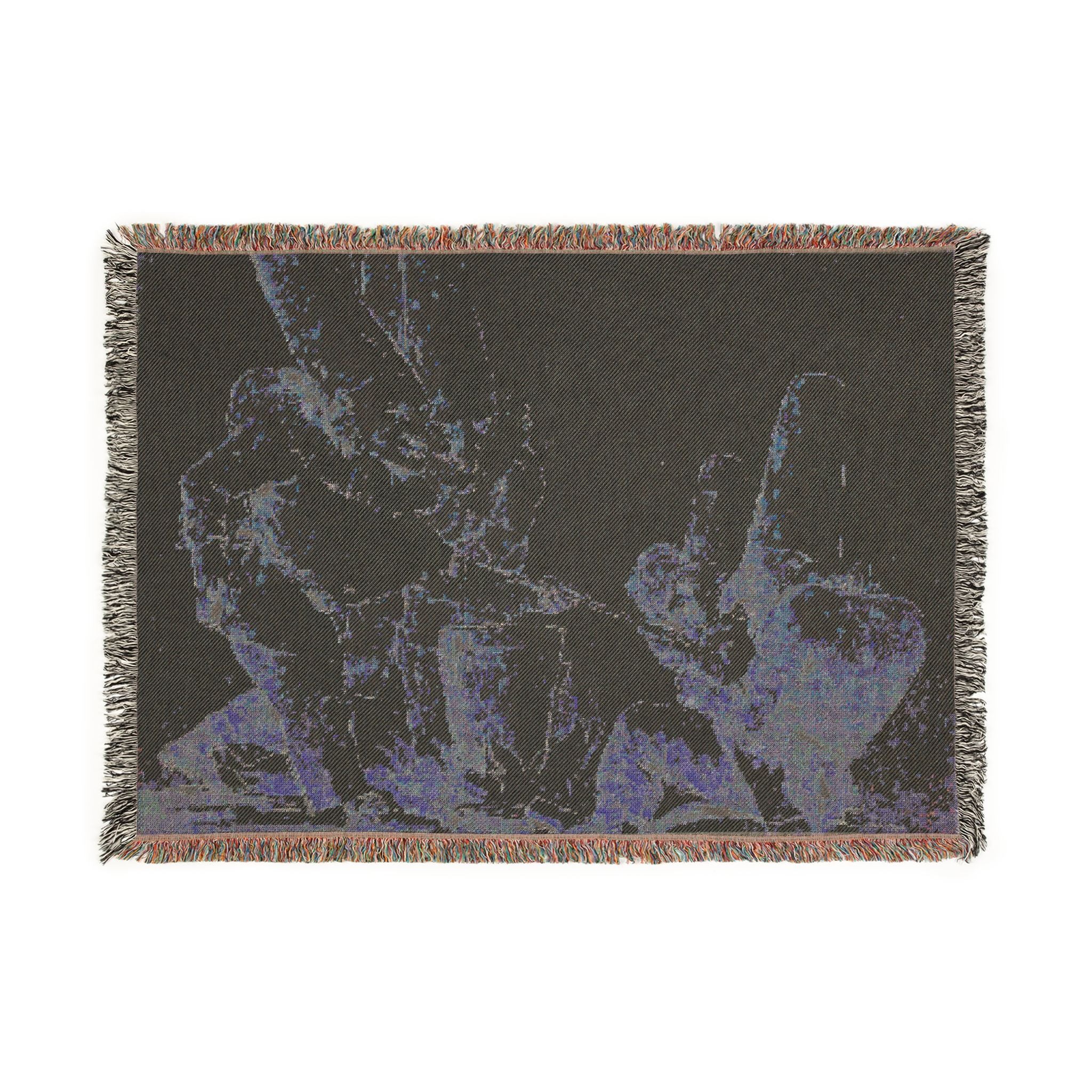 Giovanni Battista Tiepolo - Punchinellos Cooking and Tasting Gnocchi (Punchinellos' Repast) | Woven Tapestry Blanket