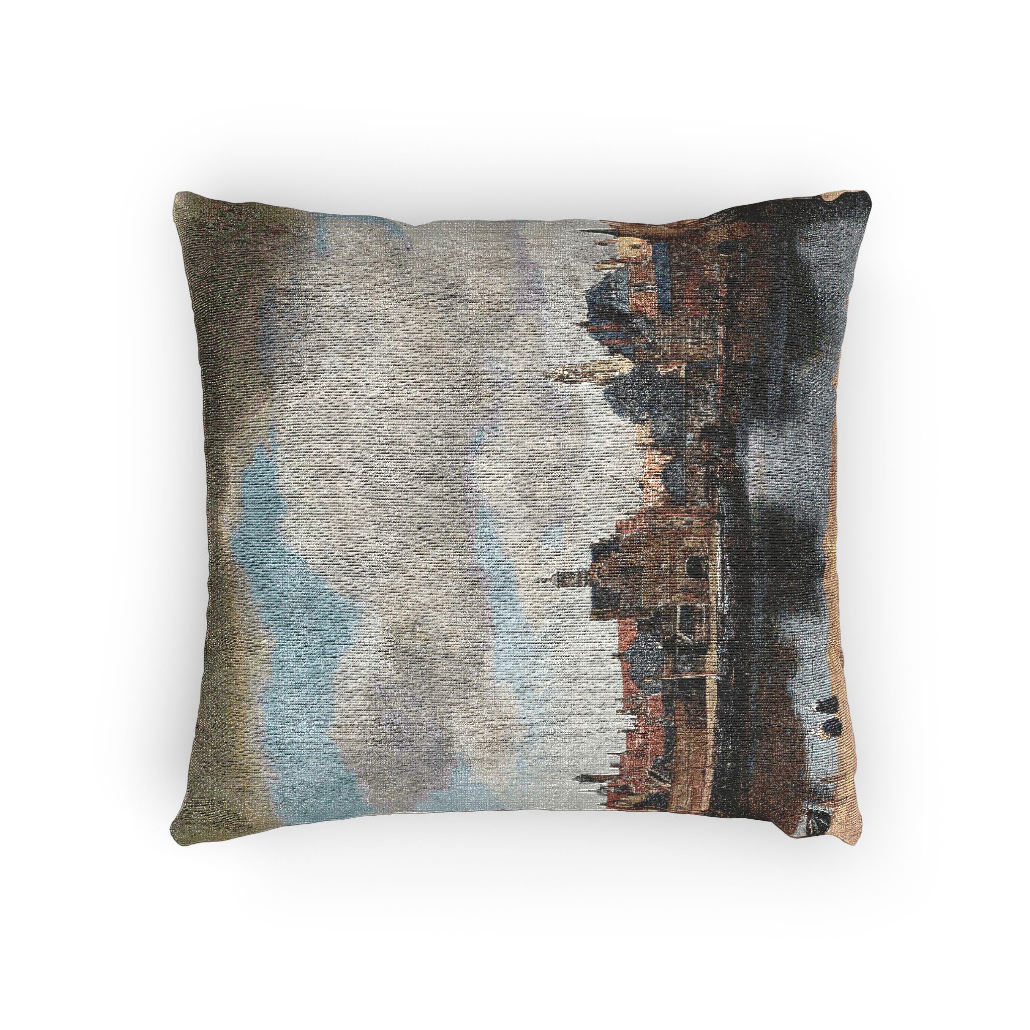 View of Delft, by Johannes Vermeer | Woven Pillow