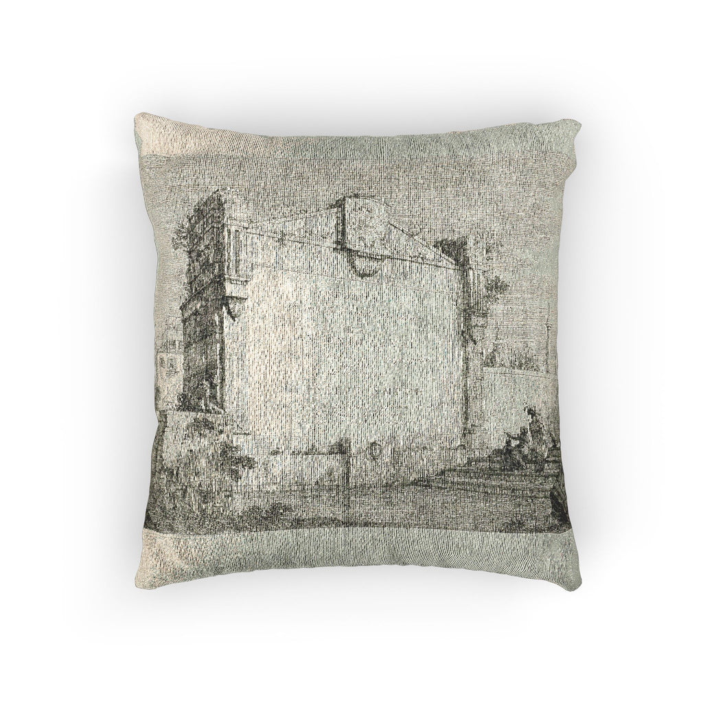 Canaletto - Title Page, from Vedute | Woven Pillow