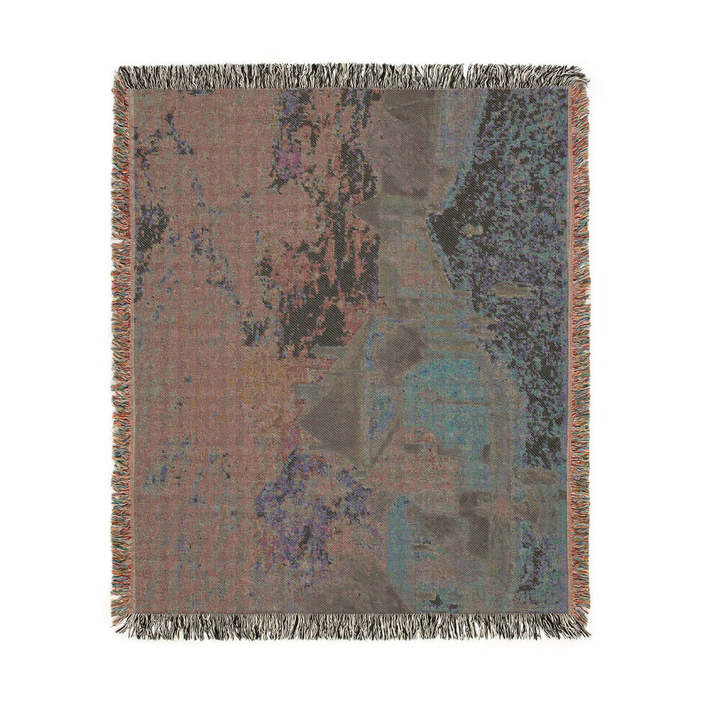 Alfred Sisley - Street in Moret | Woven Tapestry Blanket