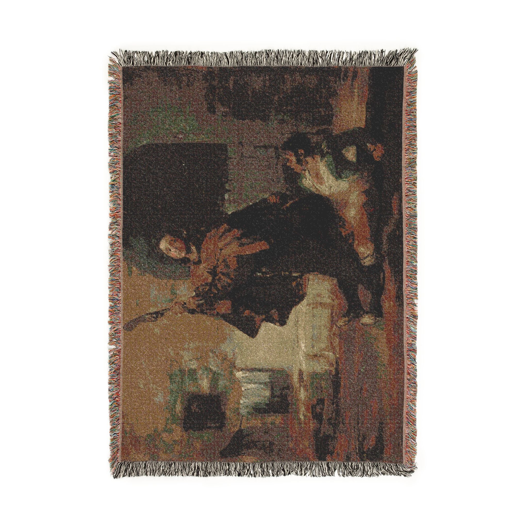Francisco José de Goya y Lucientes - Friar Pedro Clubs El Maragato with the Butt of the Gun | Woven Tapestry Blanket