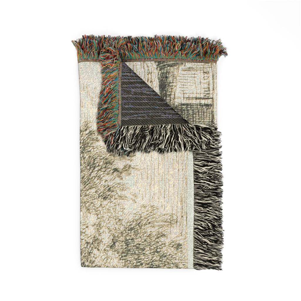 Charles François Daubigny - The Heritage of the Wagon (The Children with the Wagon) | Woven Tapestry Blanket