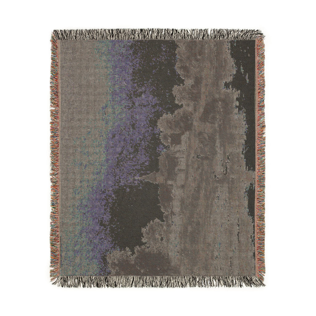Charles François Daubigny - On the Bank of the Seine at Portejoie | Woven Tapestry Blanket