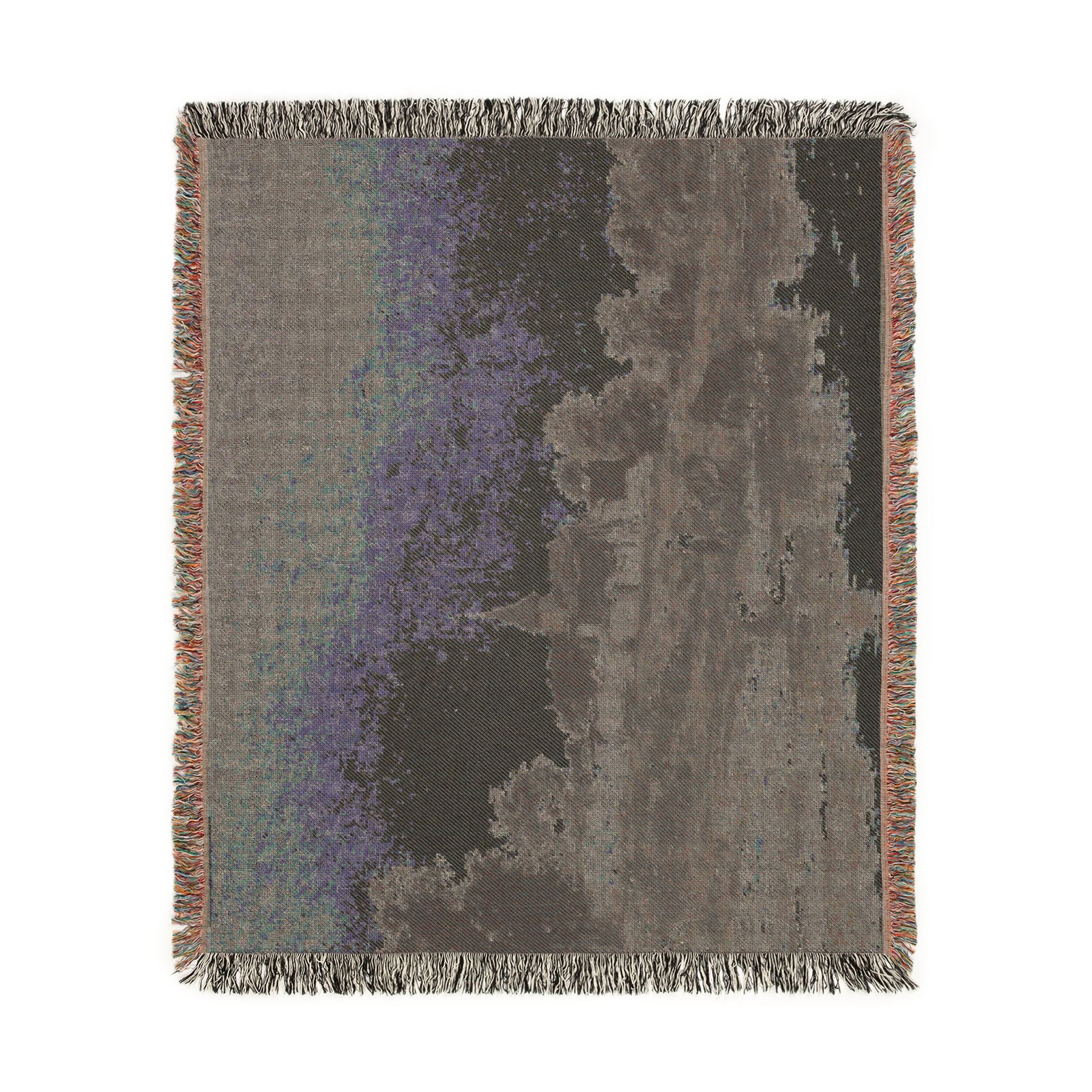 Charles François Daubigny - On the Bank of the Seine at Portejoie | Woven Tapestry Blanket