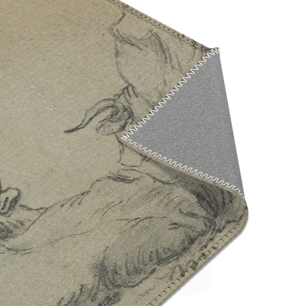 Aelbert Cuyp - Three Sketches of Cows | Area Rug