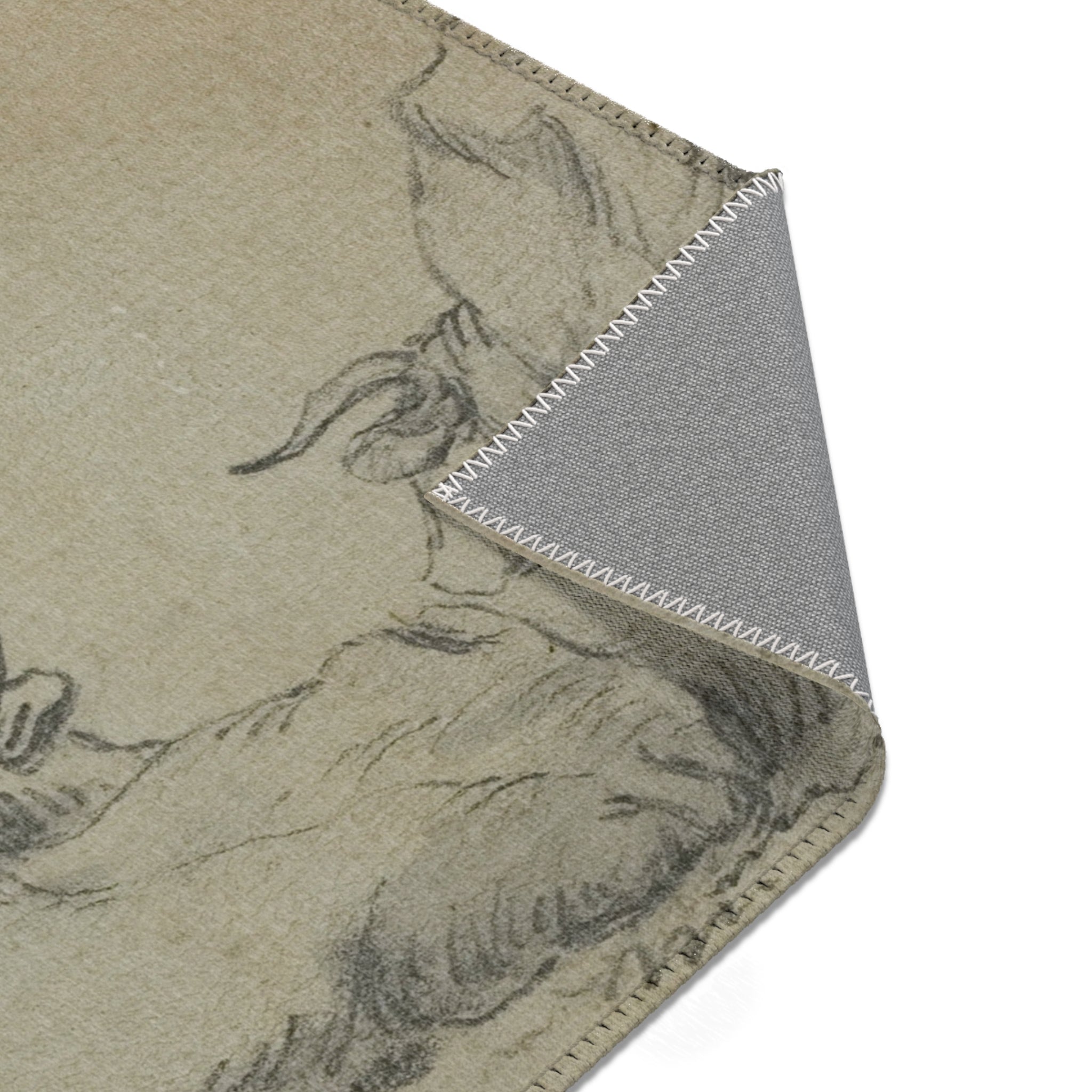 Aelbert Cuyp - Three Sketches of Cows | Area Rug