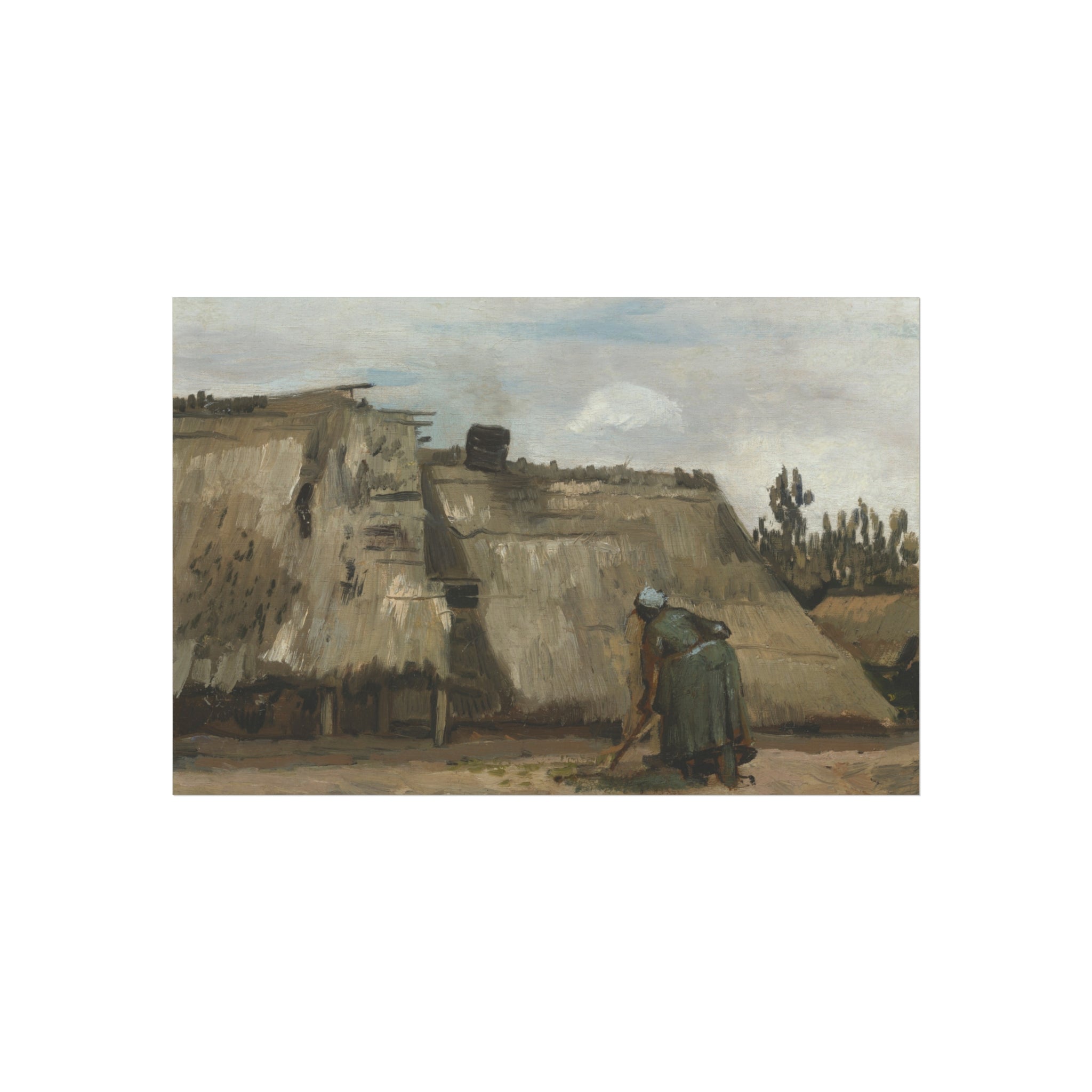 Vincent van Gogh - A Peasant Woman Digging | Fine Art Poster