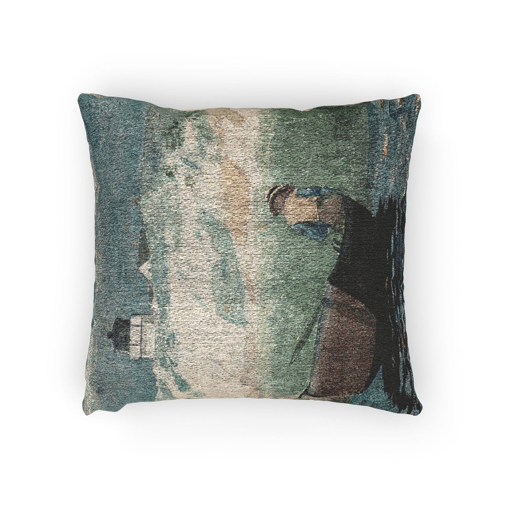 Winslow Homer - Boy in Boat, Gloucester | Woven Pillow