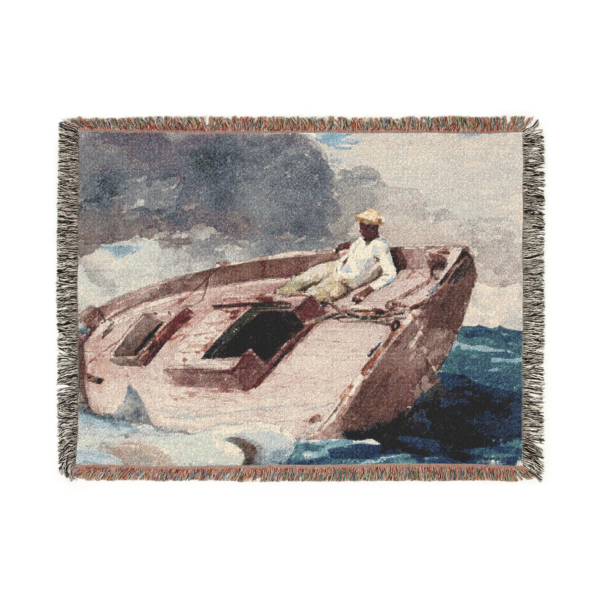 Winslow Homer - The Gulf Stream | Woven Tapestry Blanket